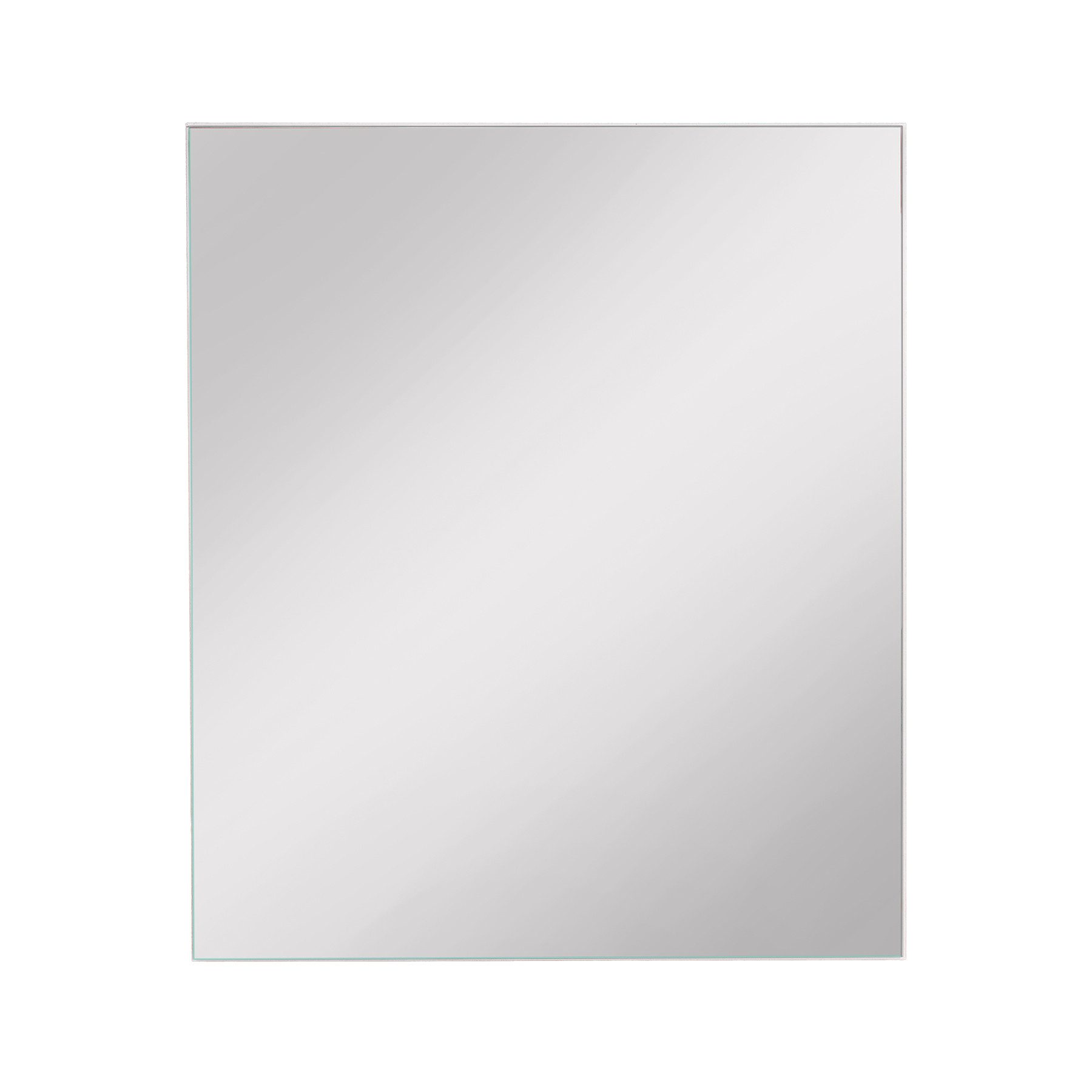 riess-ambiente Wandspiegel JUSTUS 70cm weiß - modern, rechteckig, Umrandung, melaminbeschichtet (Einzelartikel, 1-St), schlichter Декоративное зеркало - ideal für Flur, Garderobe, Bad & Schlafzimmer