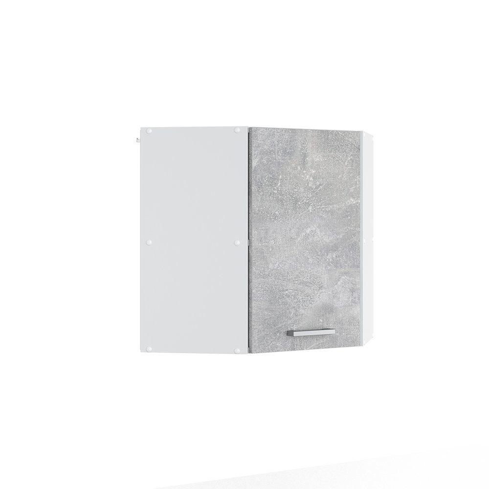 Vicco Eckhängeschrank R-Line, Beton/Weiß, 57 cm günstig online kaufen