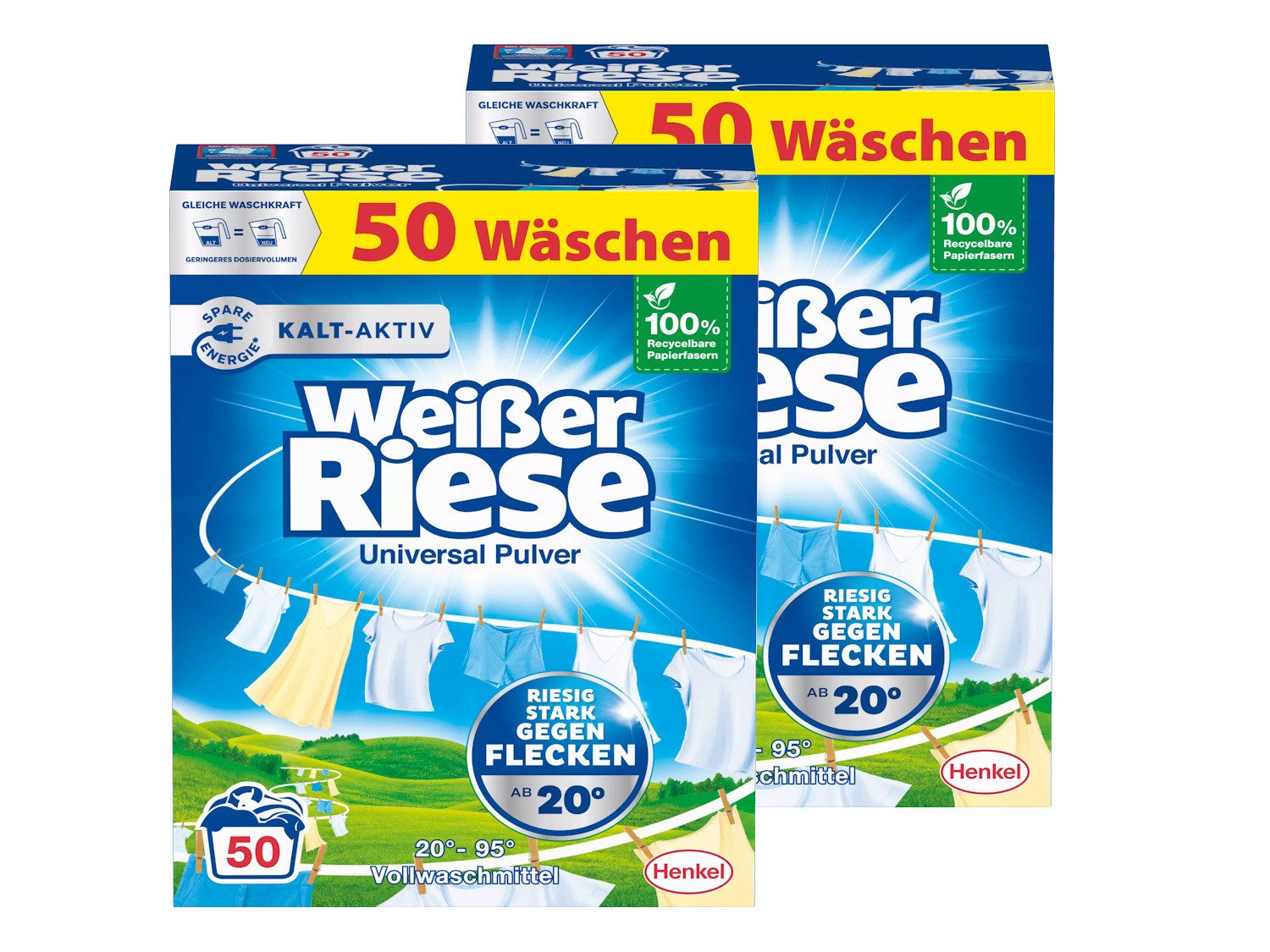 Weißer Riese WEISSER RIESE Pulver 100 WL Universal 2,5kg Vollwaschmittel