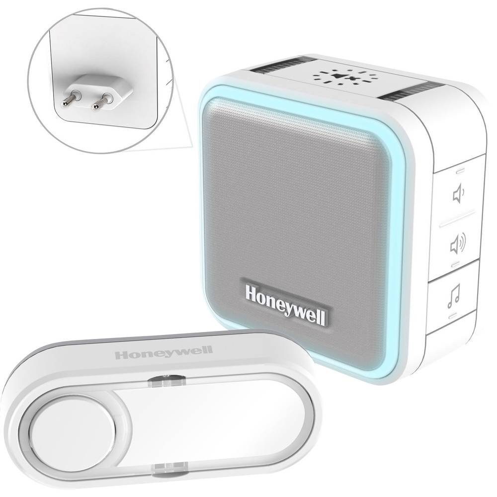 Honeywell Home Smart Home Türklingel Honeywell Funk-Gong-Set mit Klingeltaster DC515SP2