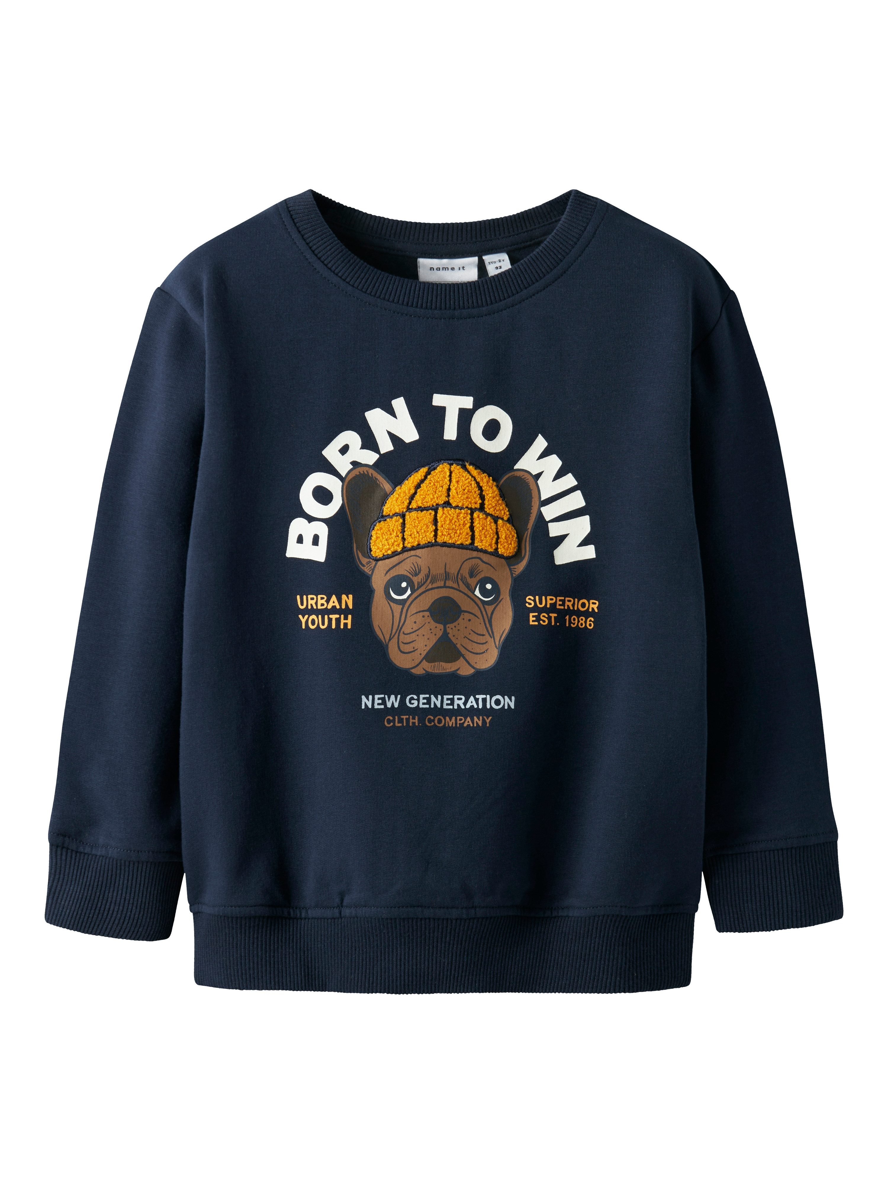 Name It Sweatshirt NMMRIGUNA LS NREG SWEAT BRU BOX
