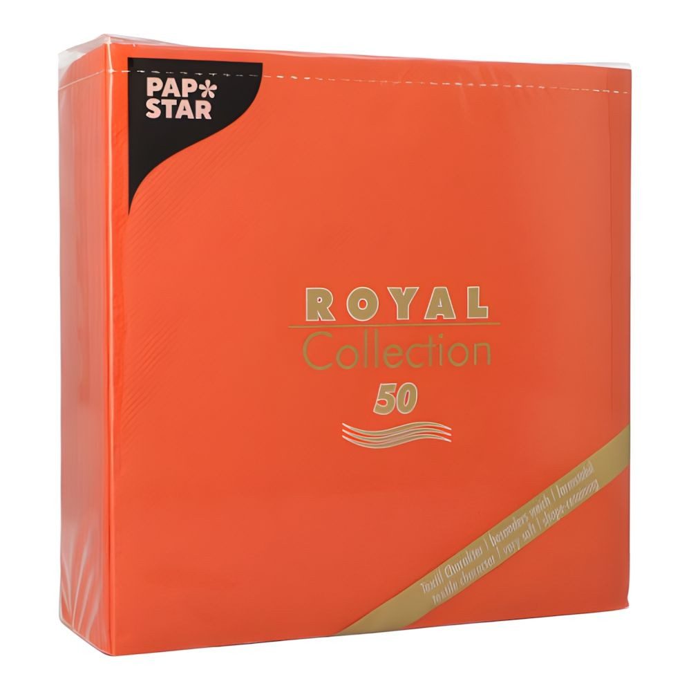 PAPSTAR Papierserviette Servietten ROYAL Collection 1/4-Falz 40 cm x 40 cm nektarine 50 Stk – Bild 3 von 4