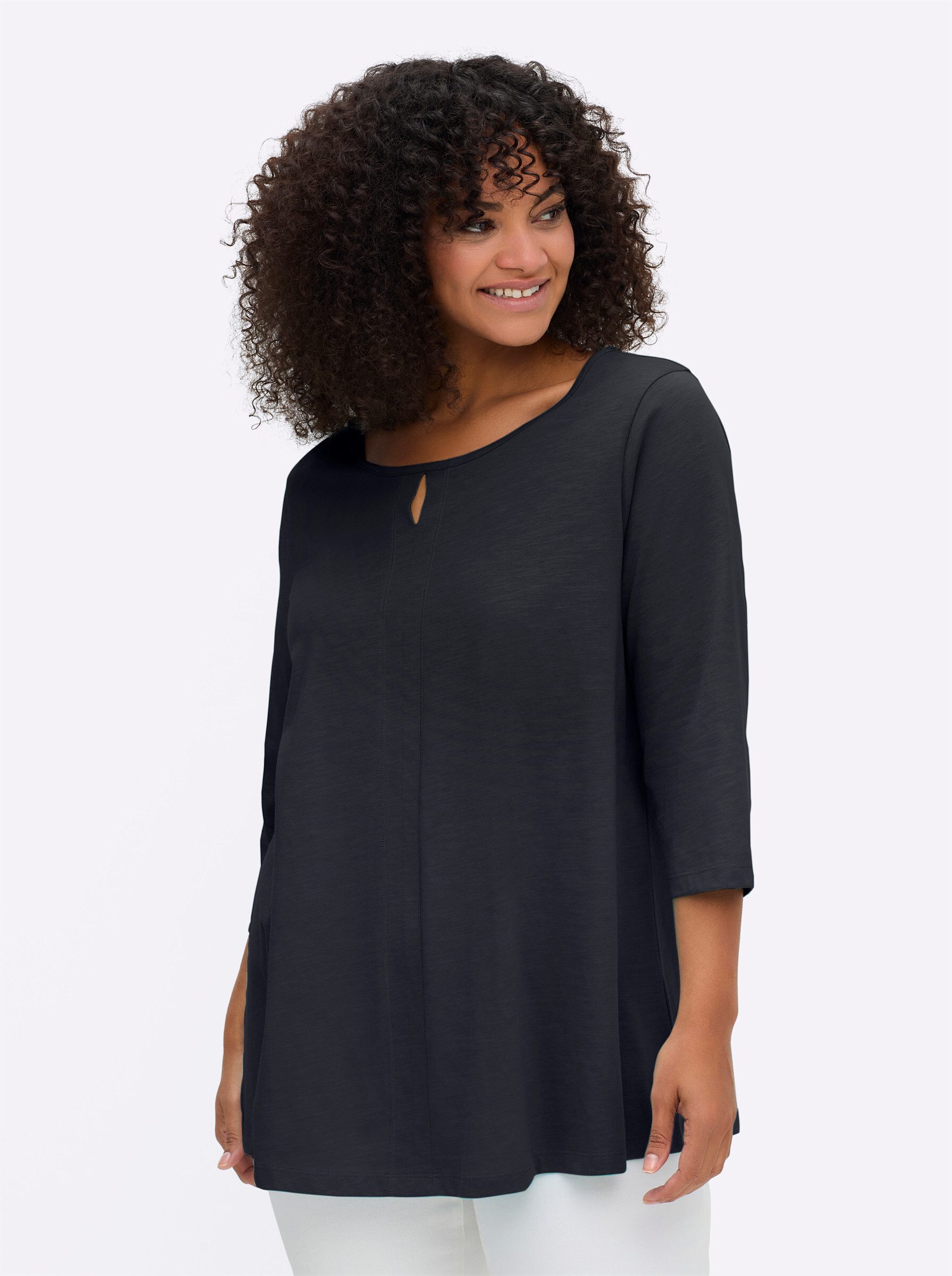 Sheego T-Shirt 3/4-Arm-Shirt 3/4-Arm – Bild 5 von 5