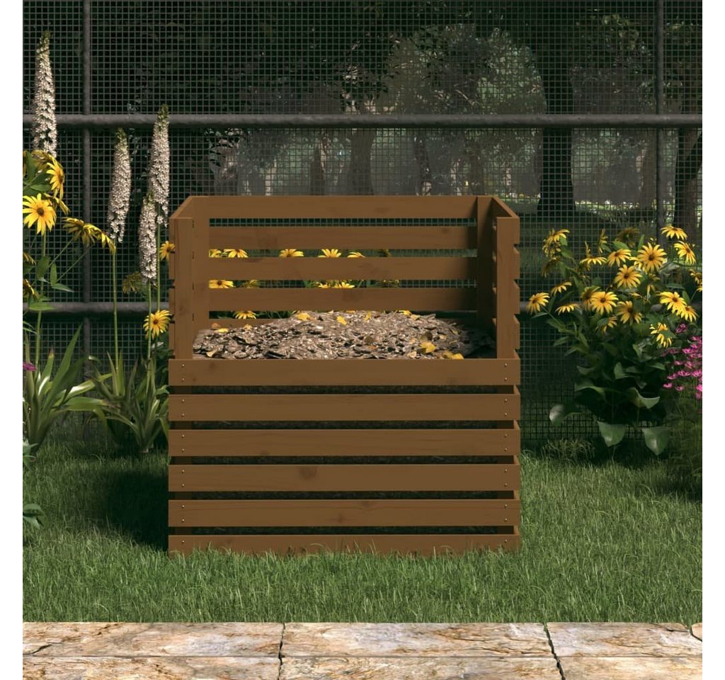 Thumbnail - vidaXL Komposter Komposter Honigbraun 80x80x78 cm Massivholz Kiefer, (1 St)