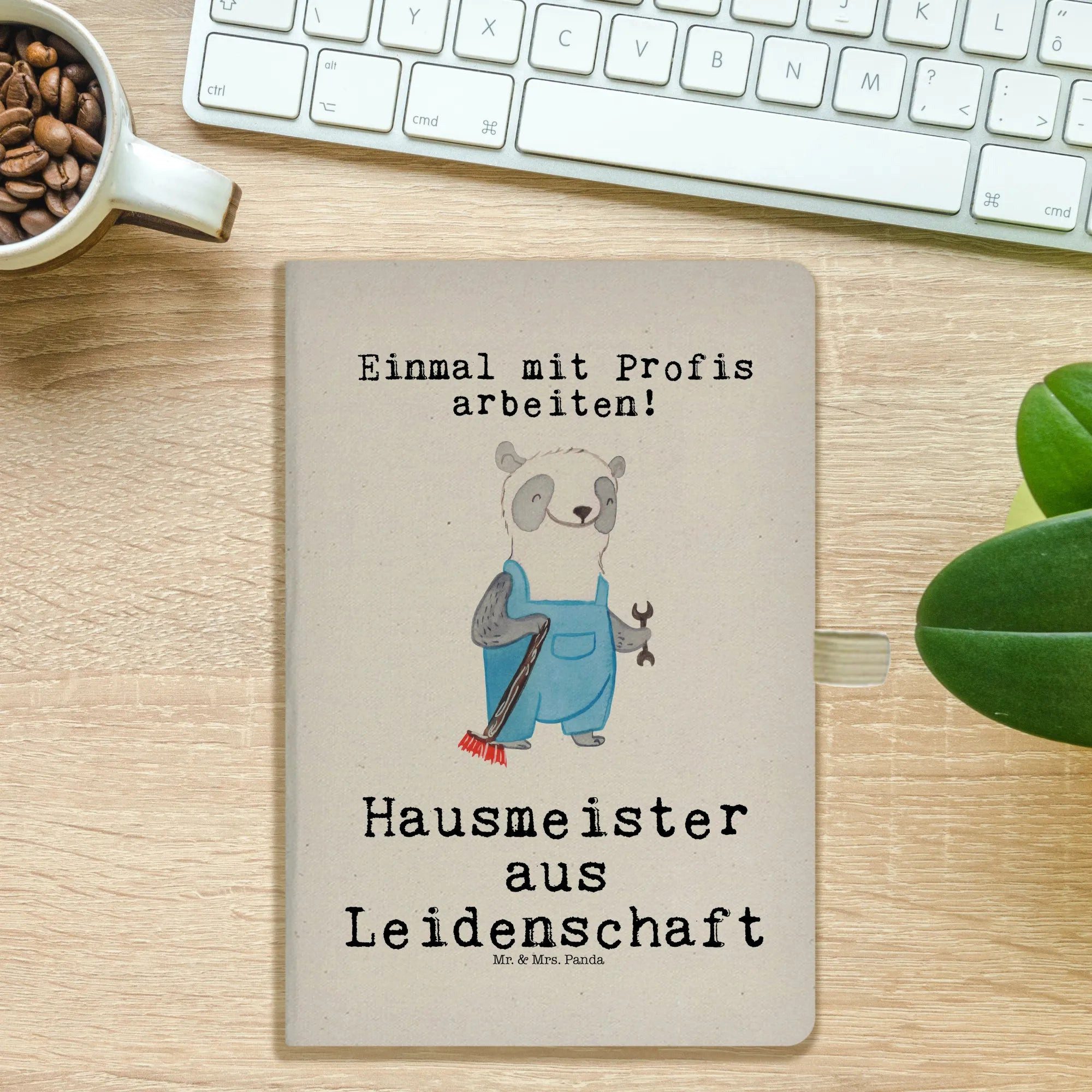 Thumbnail - Mr. & Mrs. Panda Notizbuch Hausmeister Leidenschaft - Transparent - Geschenk, Ausbildung, A5 Not Mr. & Mrs. Panda, Hochw...