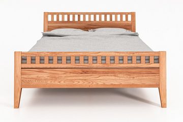 byoak Bett ODYS 200 x 220 aus Massivholz, mit Holzkopfteil, Naturgeölt