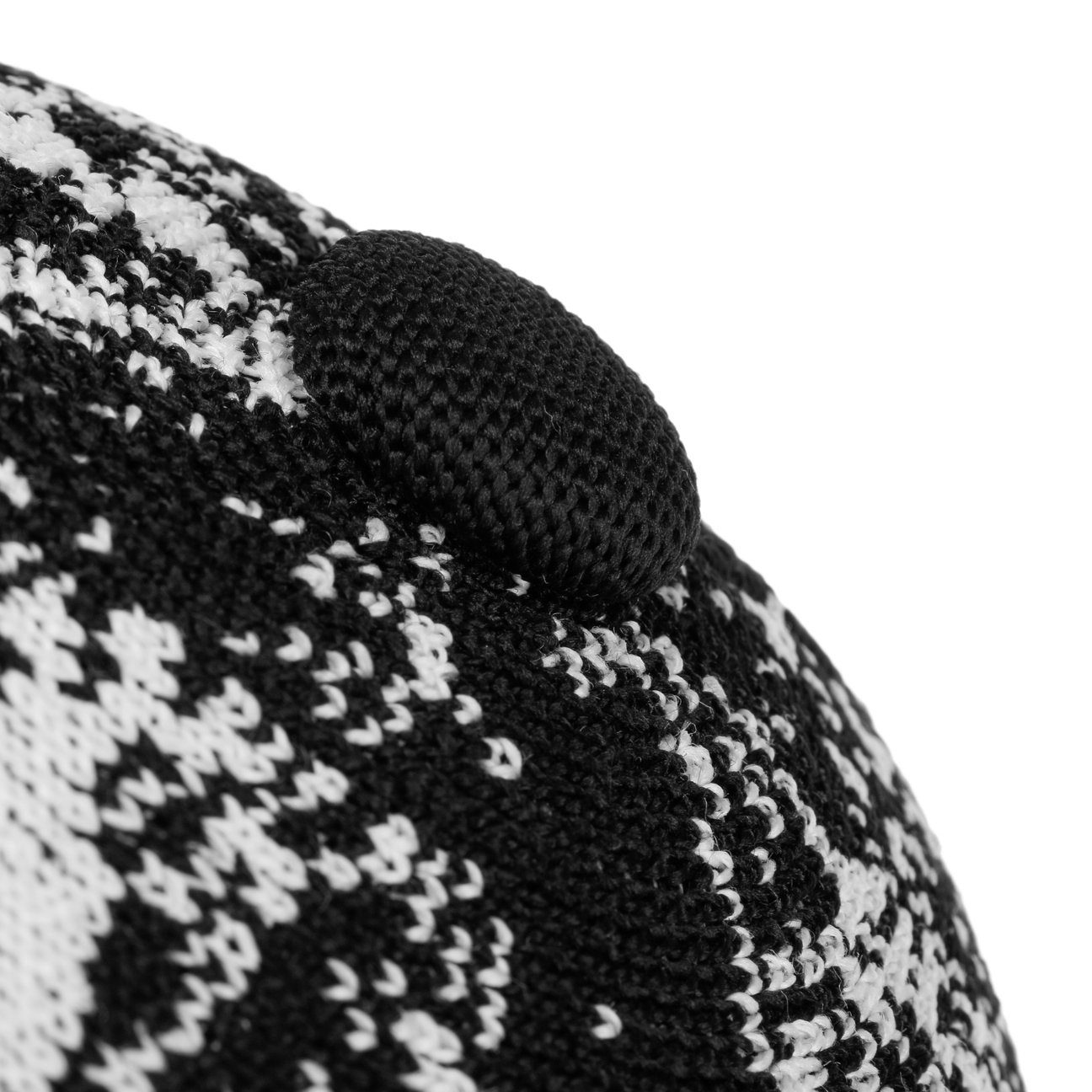 schwarz-weiß Sonnenhut (1-St) Kangol Sommerhut