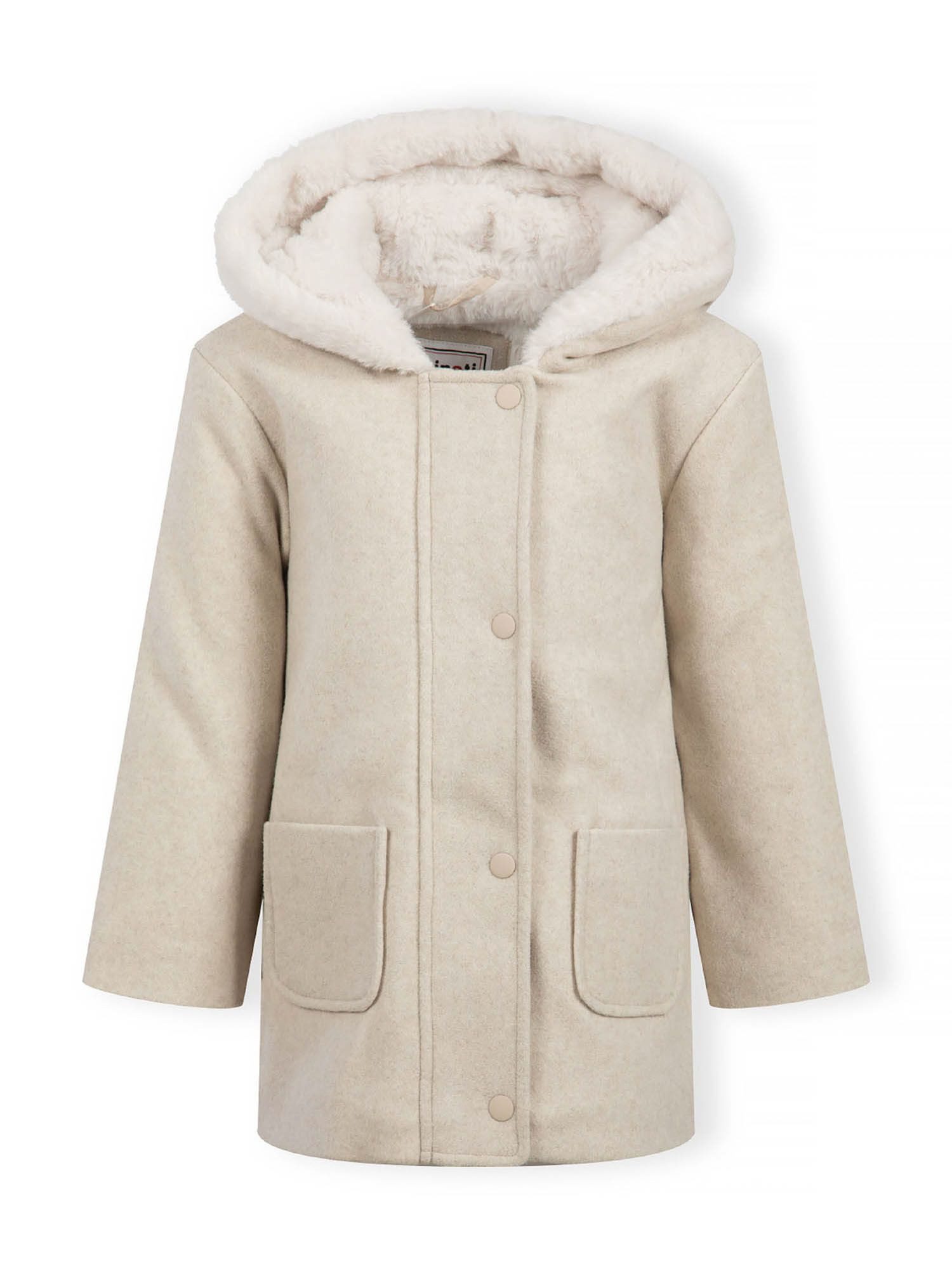 MINOTI Winterjacke Winterjacke mit Kapuze, Fellbesatz und aufgesetzten Taschen (9m-8y)