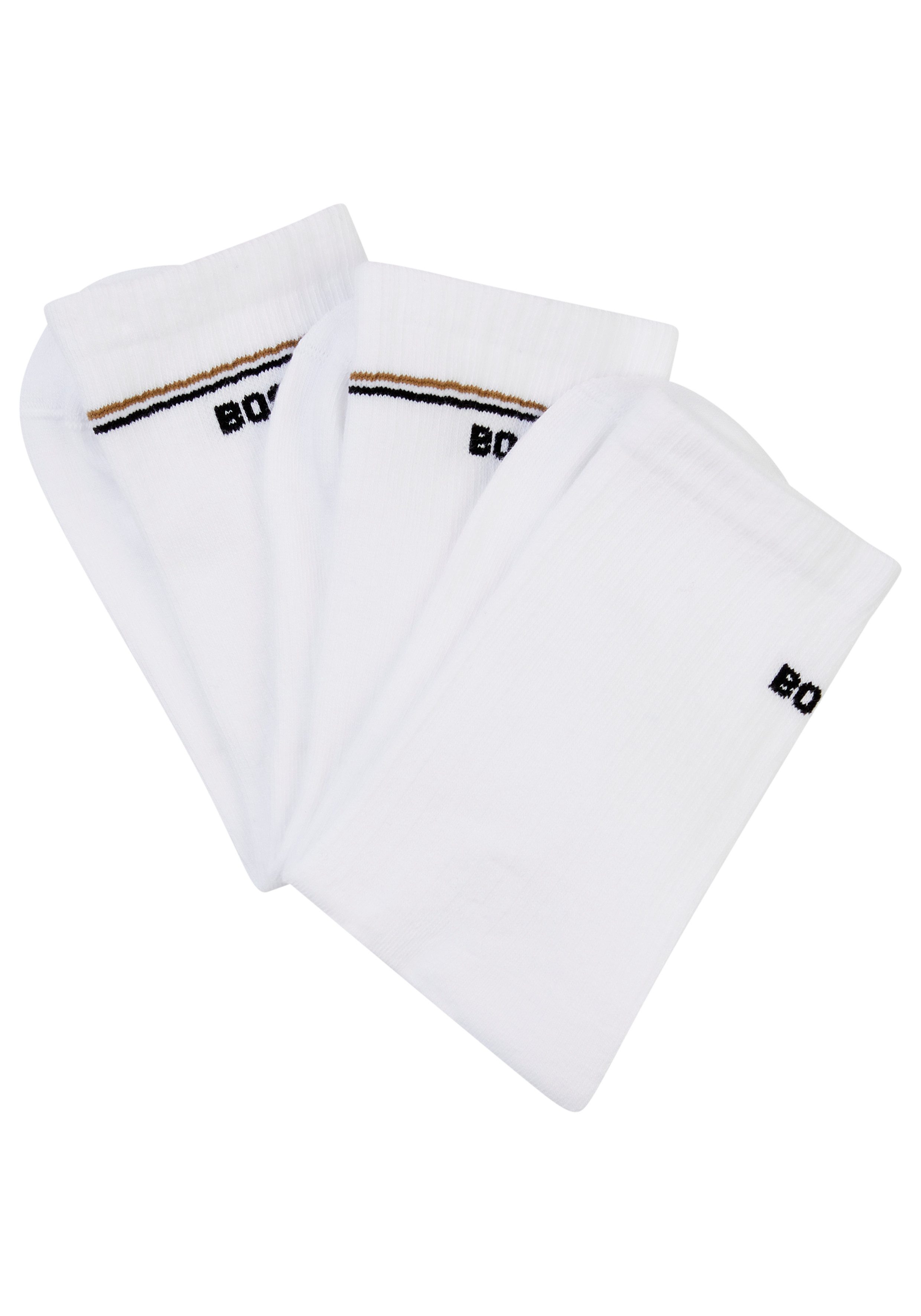 BOSS Basicsocken 3P QS Iconic CC SP W (3-Paar) kontrastfarbene Details