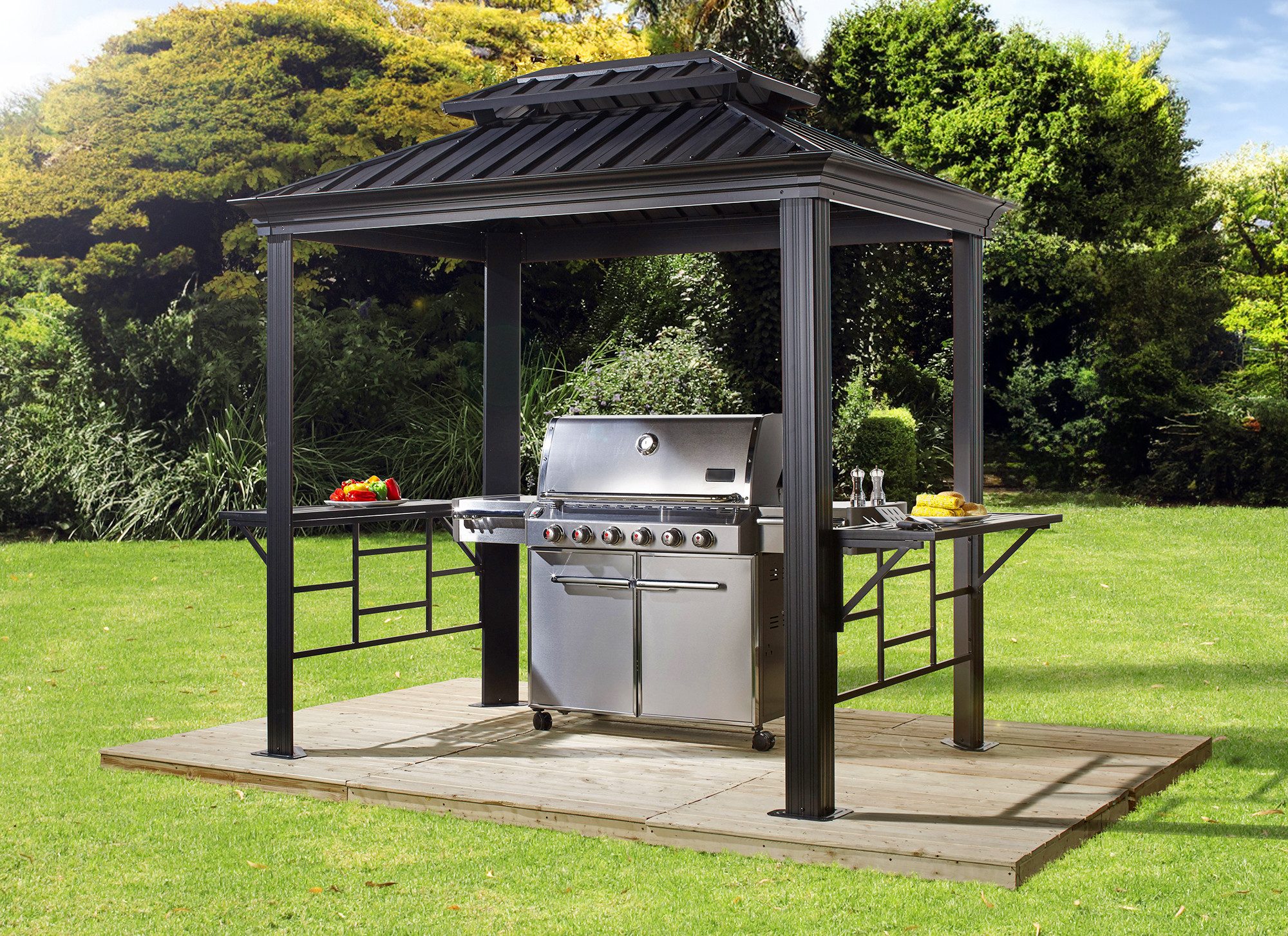 Sojag Grillpavillon BBQ Messina, BxT: 179x292 günstig online kaufen