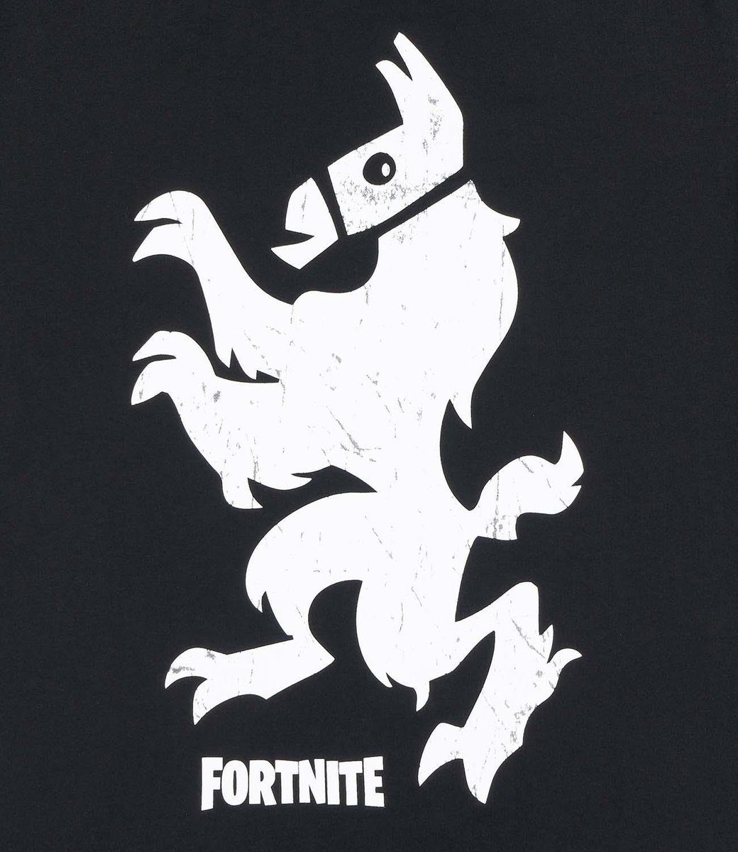 T-Shirt Fortnite T-Shirt mit Vintage-Druck schwarz - weiß Erwachsene + Juge günstig online kaufen