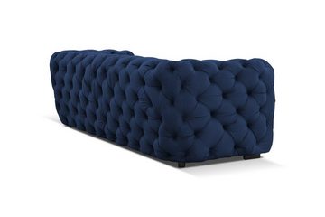 Fun Möbel Sofa Sofa Designer-Sofa NATALIE 4-Sitzer in Stoff, 1 Teile, Rundumbezug