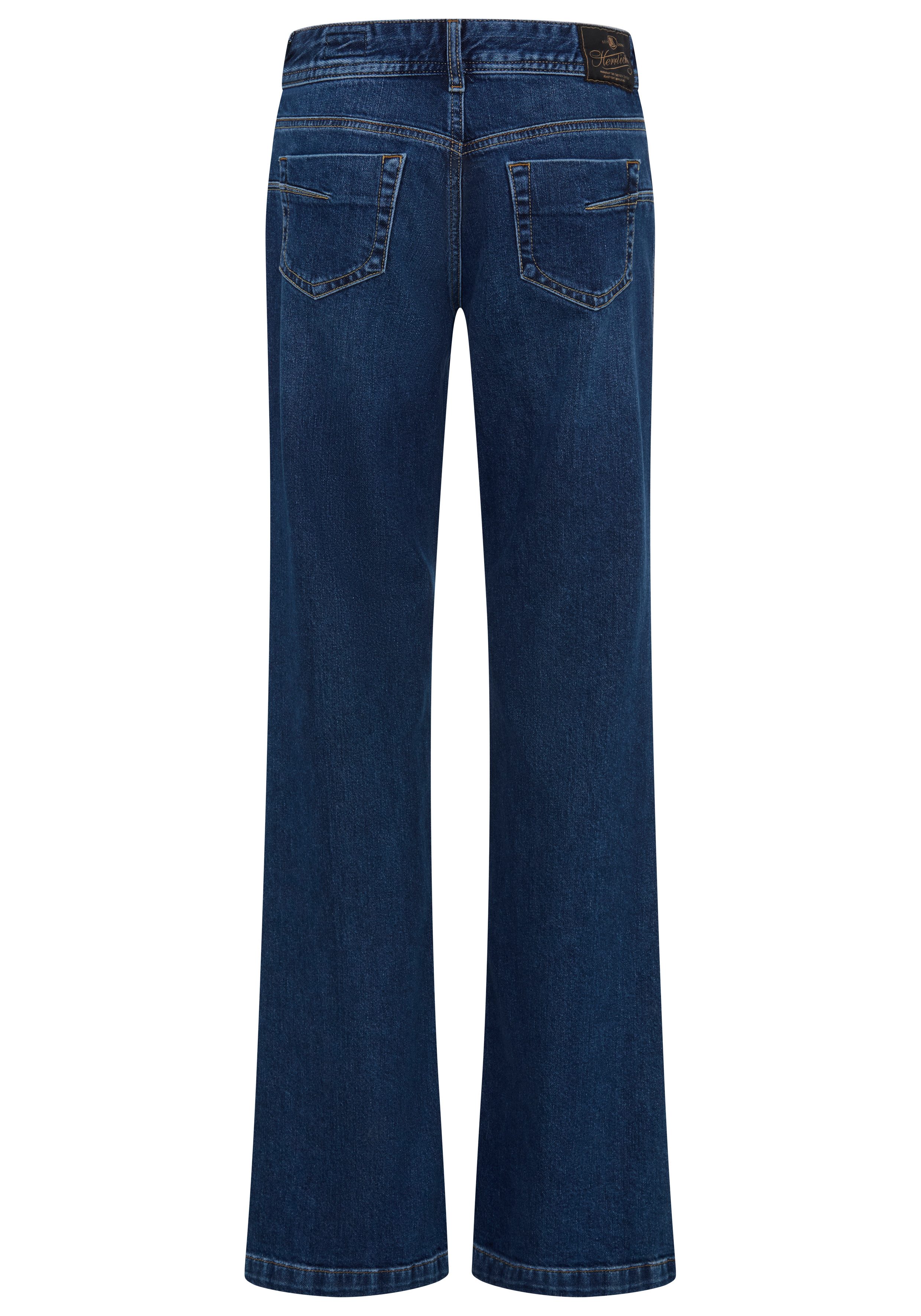 Herrlicher Straight-Jeans Edna Denim unten leicht ausgestellt, High Waist – Bild 5 von 5