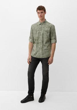 s.Oliver Langarmhemd Regular: Hemd aus Viskosemix