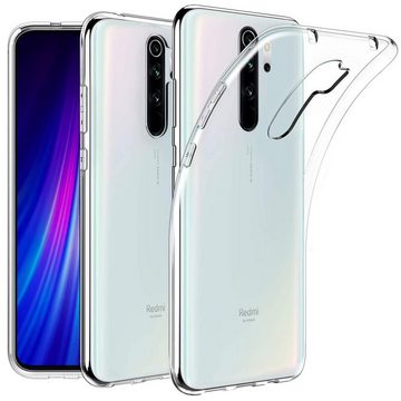 CoolGadget Handyhülle Transparent Ultra Slim Case für Xiaomi Redmi Note 8 Pro 6,53 Zoll, Silikon Hülle Dünne Schutzhülle für Redmi Note 8 Pro Hülle