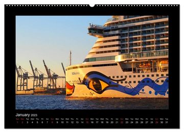 CALVENDO Wandkalender Destination Hamburg 2023 (Premium-Calendar 2023 DIN A2 Landscape)