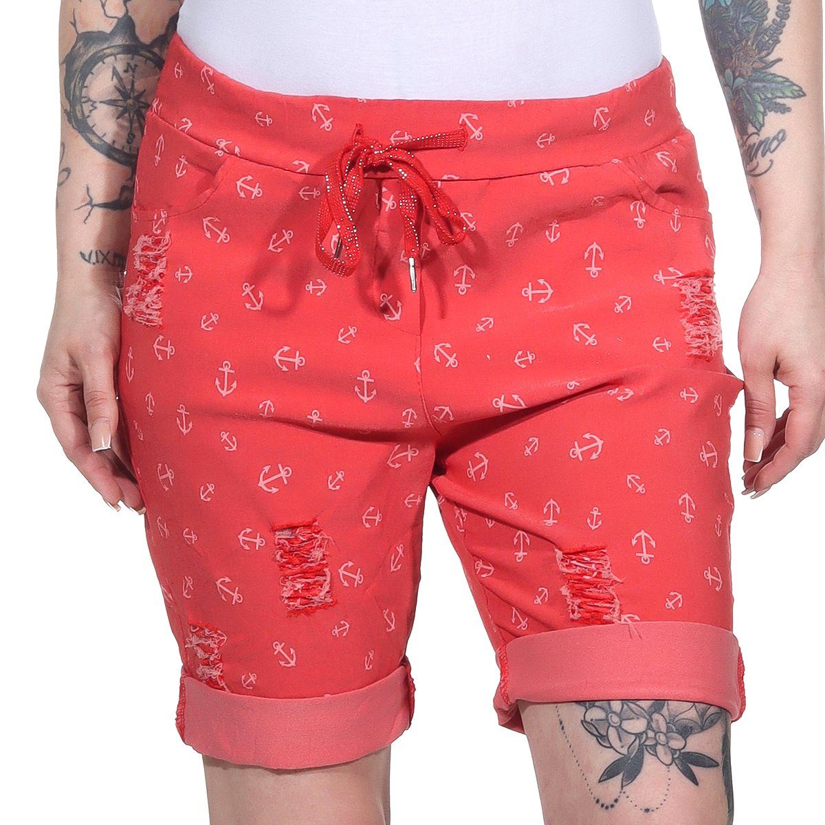 Aurela Damenmode Chinoshorts Kurze Damen Hose günstig online kaufen