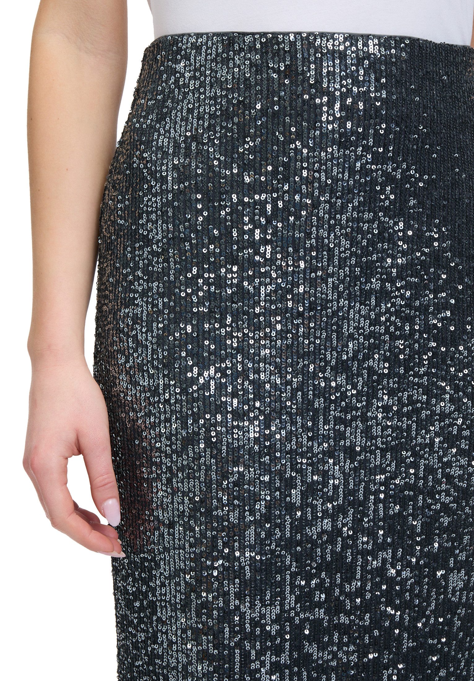 Vera Mont Maxirock Damen mit Gummizug Pailletten
