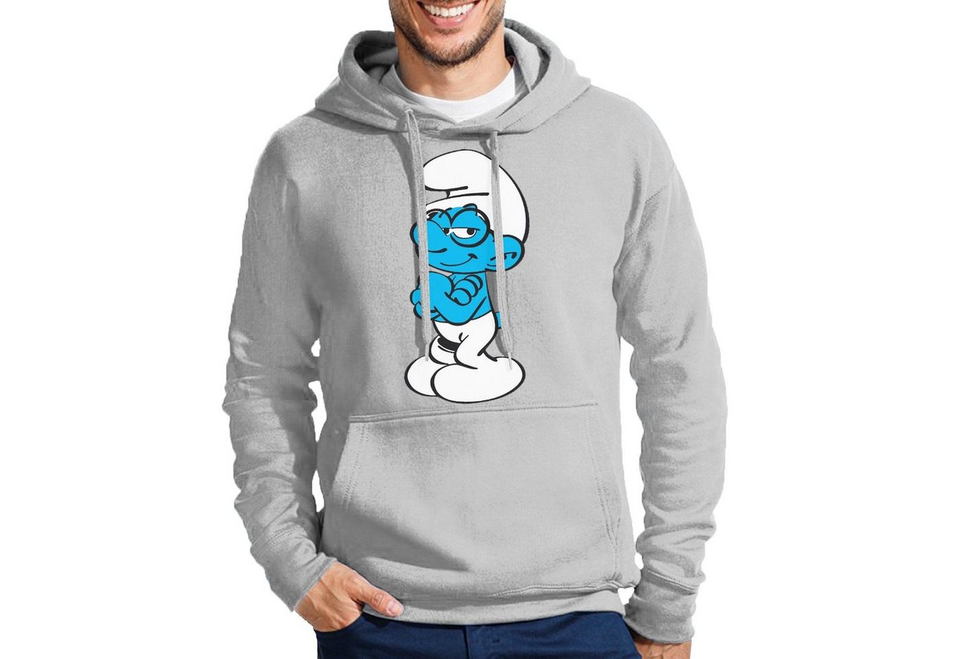 Blondie & Brownie Hoodie Herren Schlaubi Schlumpf Schlümpfe Schlumpfine mit Kapuze
