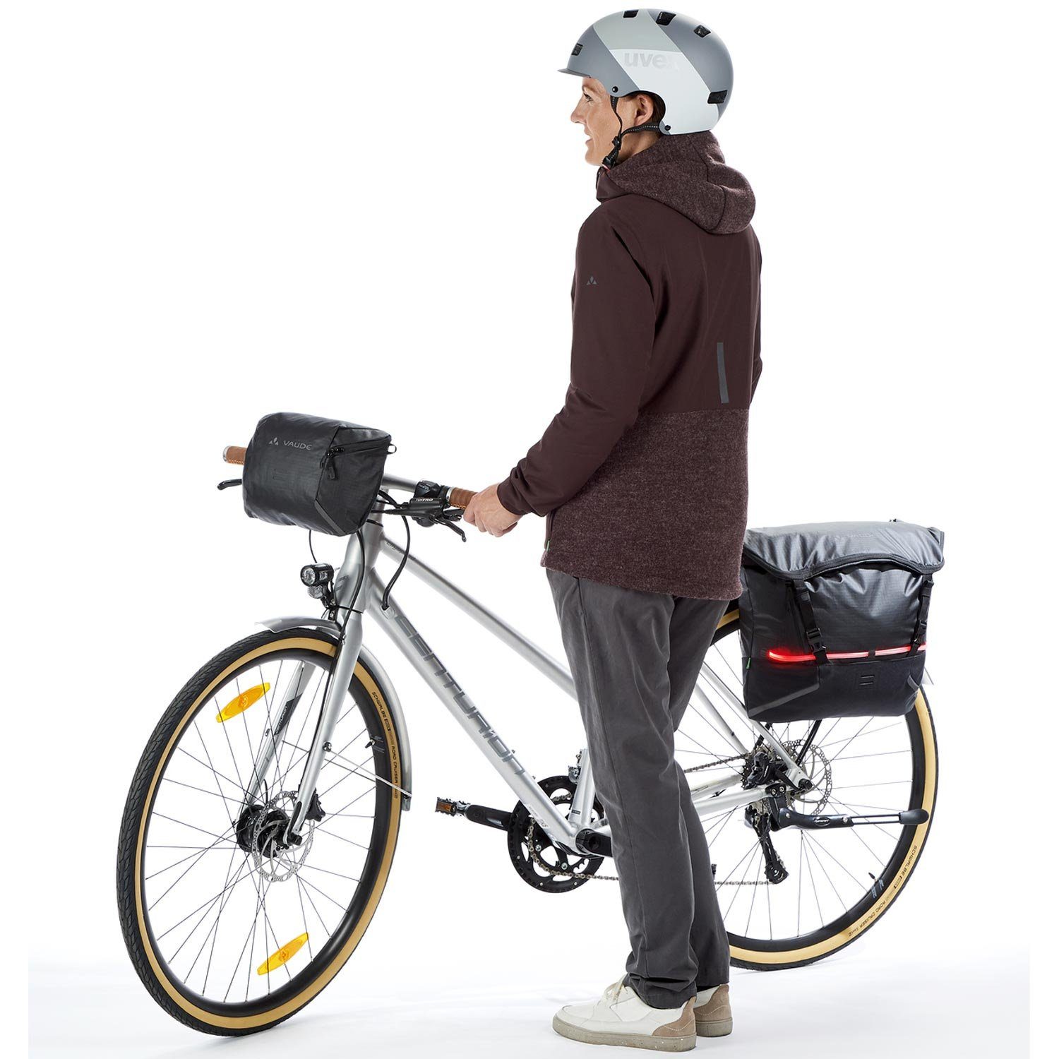 Fahrrad/Laptoptasche baltic Stück), CityMe Umhängetasche Vaude sea VAUDE Reißverschluss Bike (Stück,