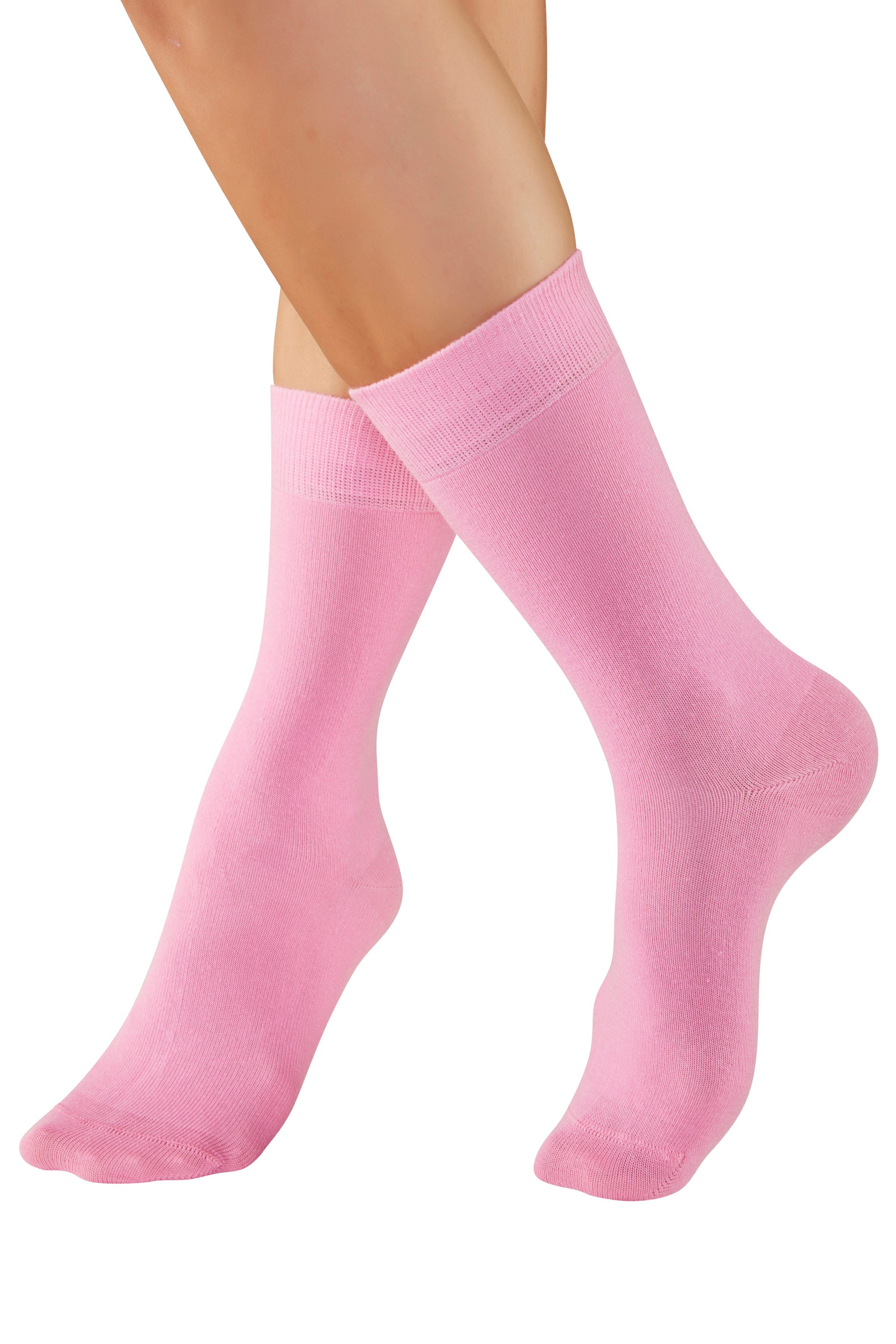 H.I.S Freizeitsocken Damen und Herren Atmungsaktiver Baumwollanteil; Business, Basic (Packung, 10-Paar, Gr. 35-38 bis 47-48) mit weichen Rippbündchen