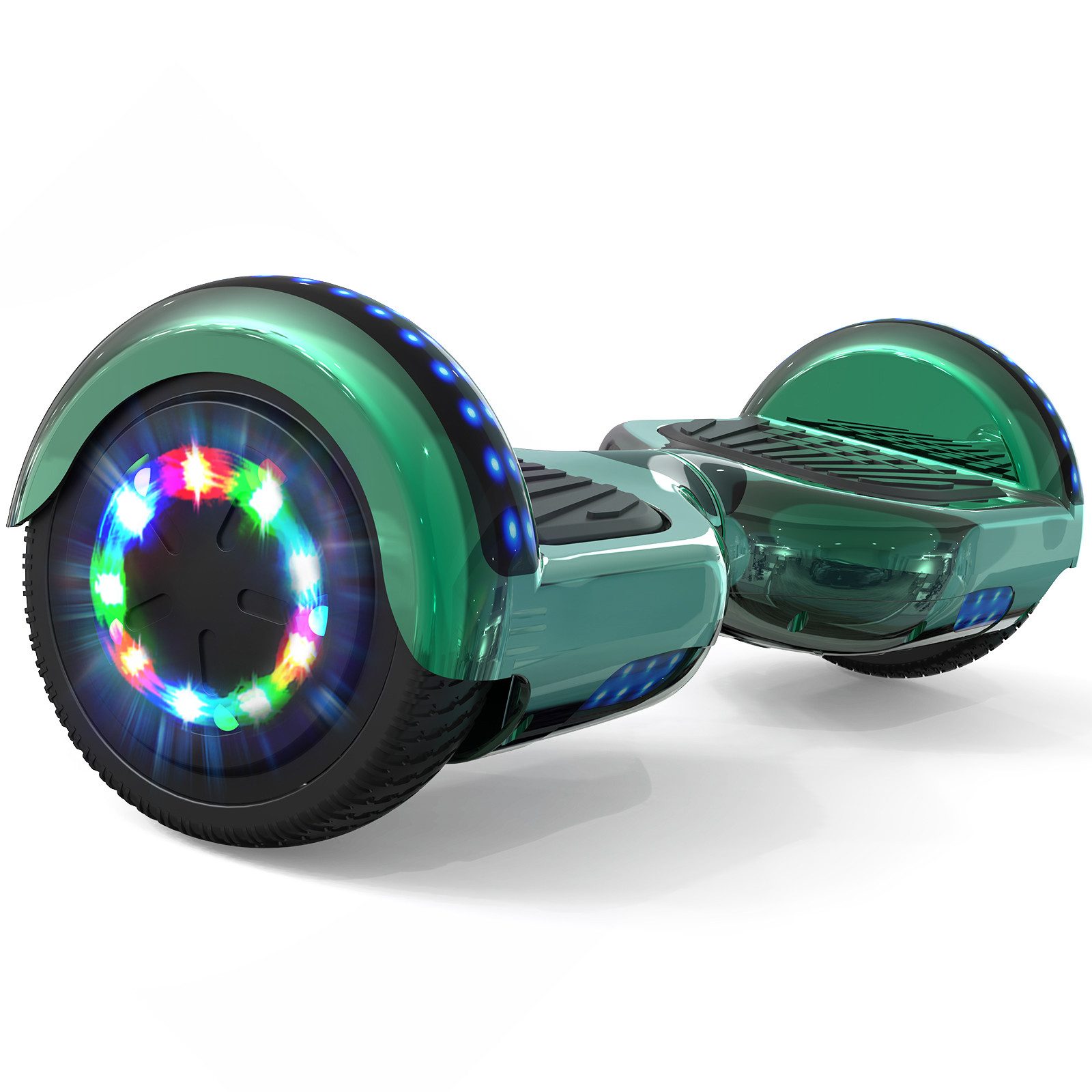 RCB Balance Scooter JD5JD6, 6,5 Zoll Zweimotoren Hoverboard mit LED-Leuchten und Bluetooth, 120,00 W, 15.00 km/h, bis zu 10 km Reichweite, keine Straßenzulassung