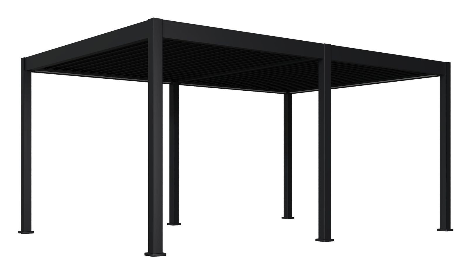 Weide Pergola Elektrischer Pavillon Deluxe Plus Aluminium 3,6 x 5,3 M