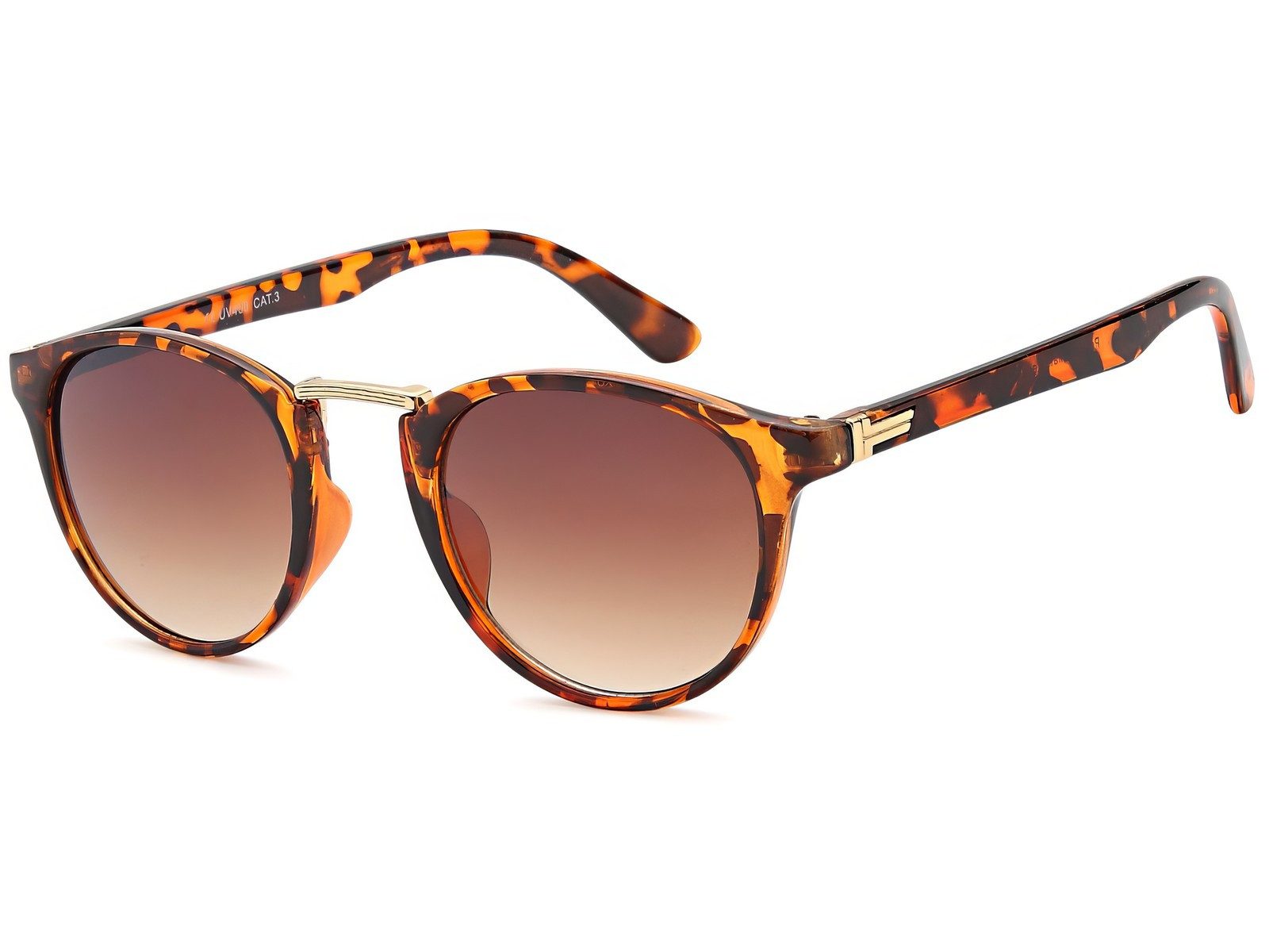 styleBREAKER Sonnenbrille Sonnenbrille mit runden Gläsern und Metall Nasensteg (1-St)