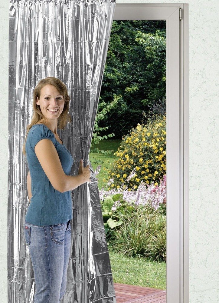 WENKO Vorhang WENKO Isolier-Schutz, Wärme-Schutz-Vorhang 90 x 220 cm (1 St), Schlaufen, modern