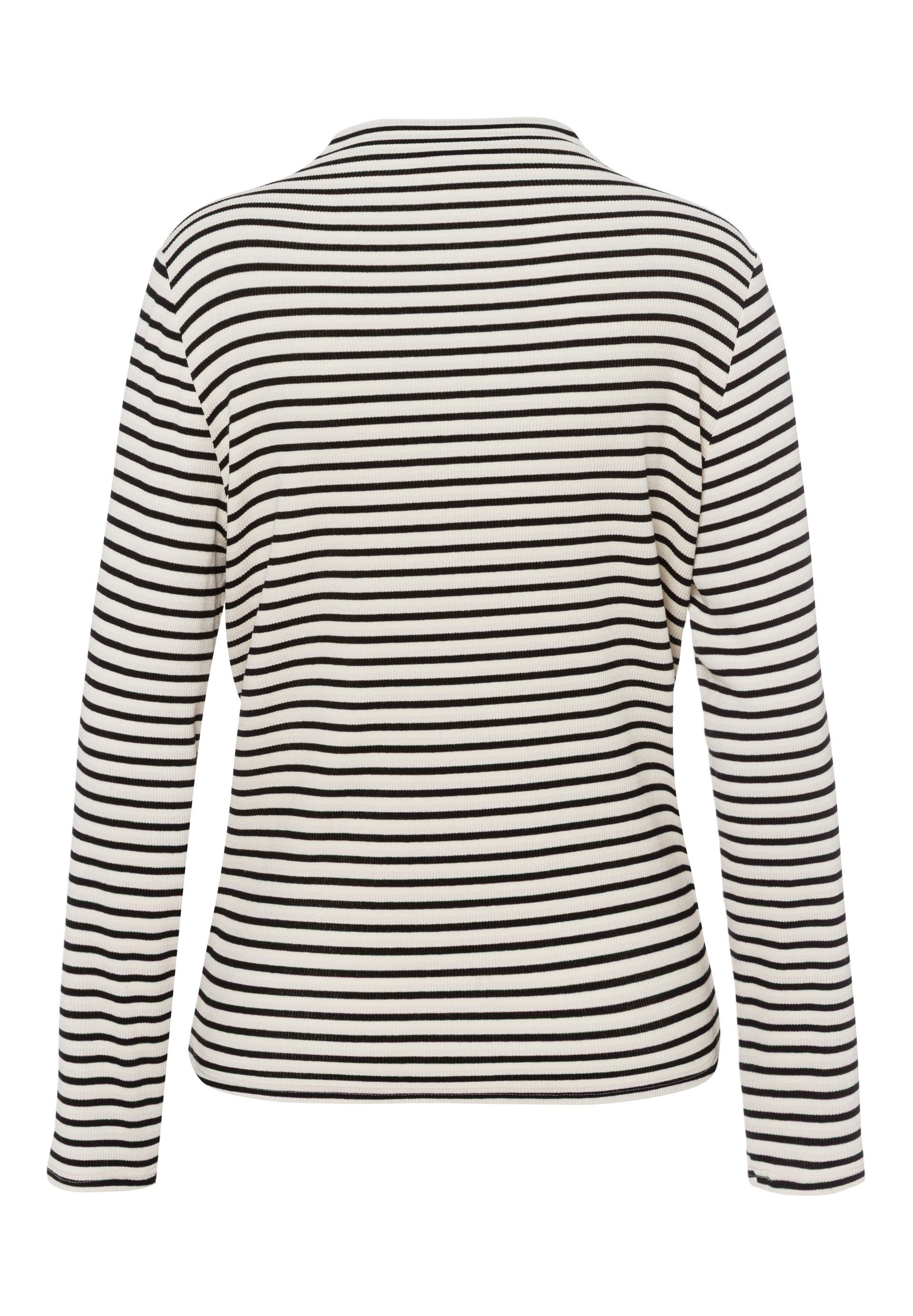 FRANK WALDER Langarmshirt in Rippenoptik günstig online kaufen