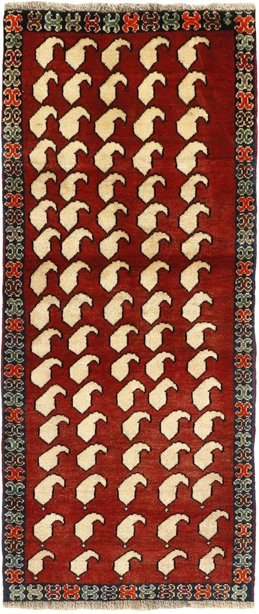 Orientteppich Shiraz 63x143 Handgeknüpfter Orientteppich / Perserteppich Läufer, Nain Trading, rechteckig, Höhe: 10 mm