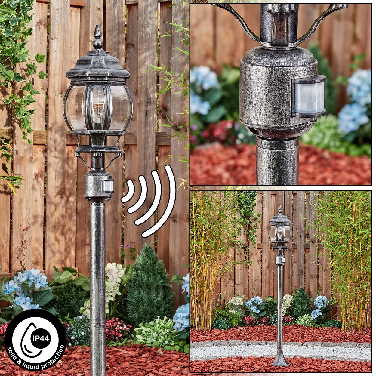 hofstein Pollerleuchte Außenwegeleuchte mit Bewegungsmelder aus günstig online kaufen