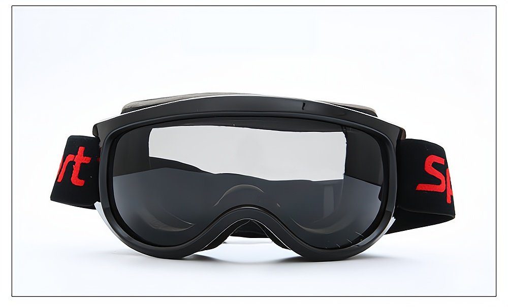 Windschutzsand Skibrille PACIEA Oberfläche schwarz große kugelförmige