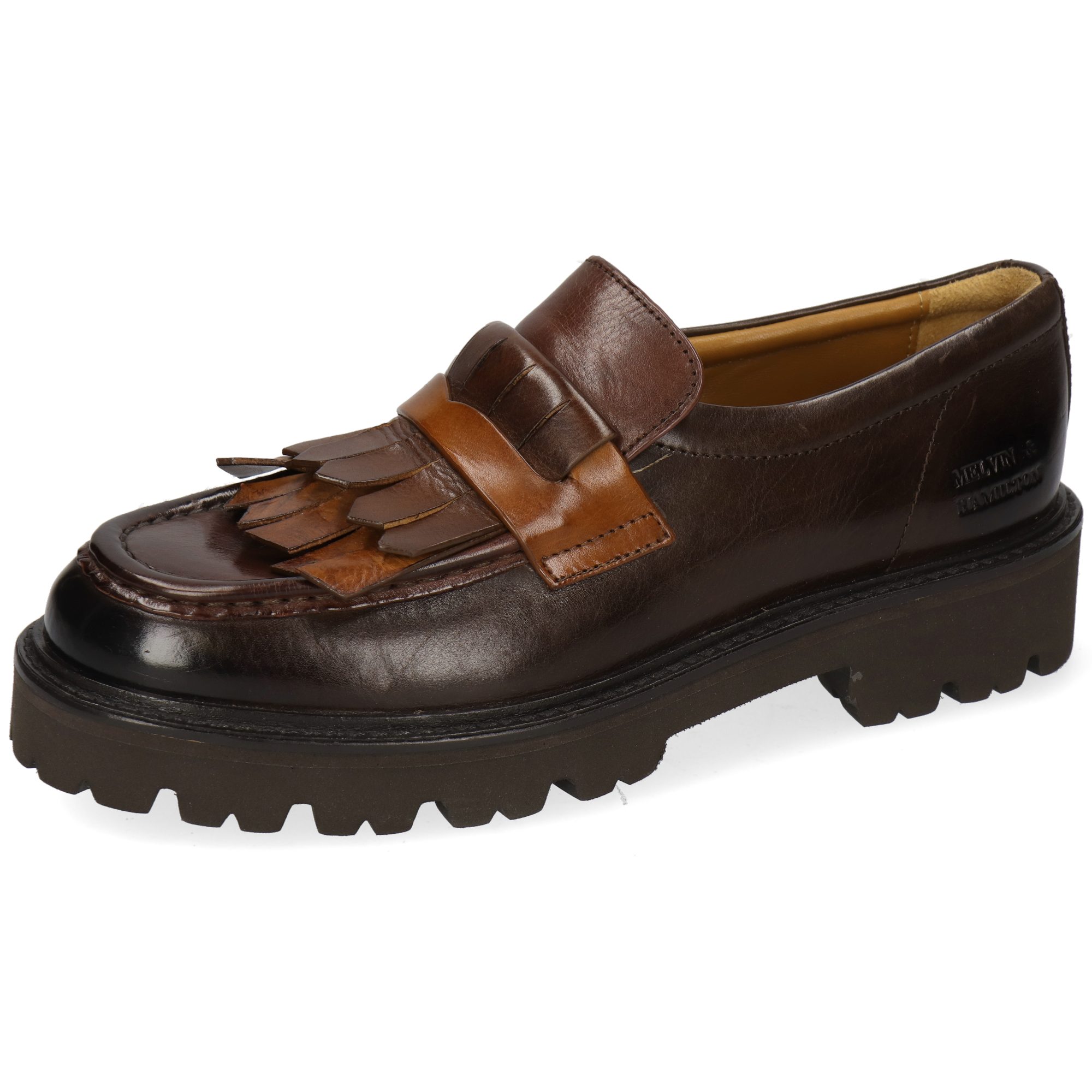 Melvin & Hamilton Regine 29 Leder-Loafers für Damen Loafer Plateausohlen, Echtes Leder, Vegetabile Gerbung