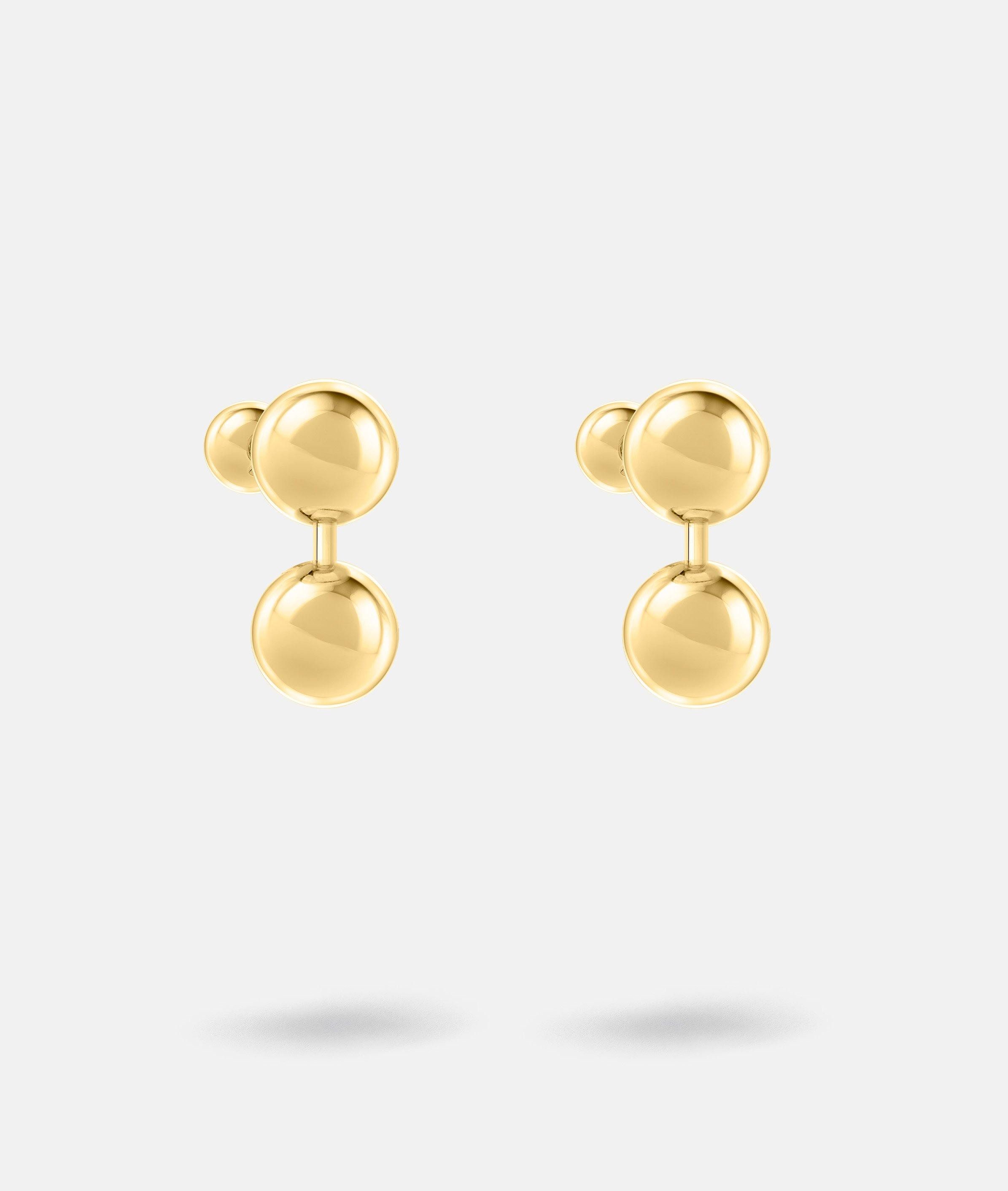 Paar Ohrstecker Schmuck Geschenk Edelstahl Ohrringe Steel Ball