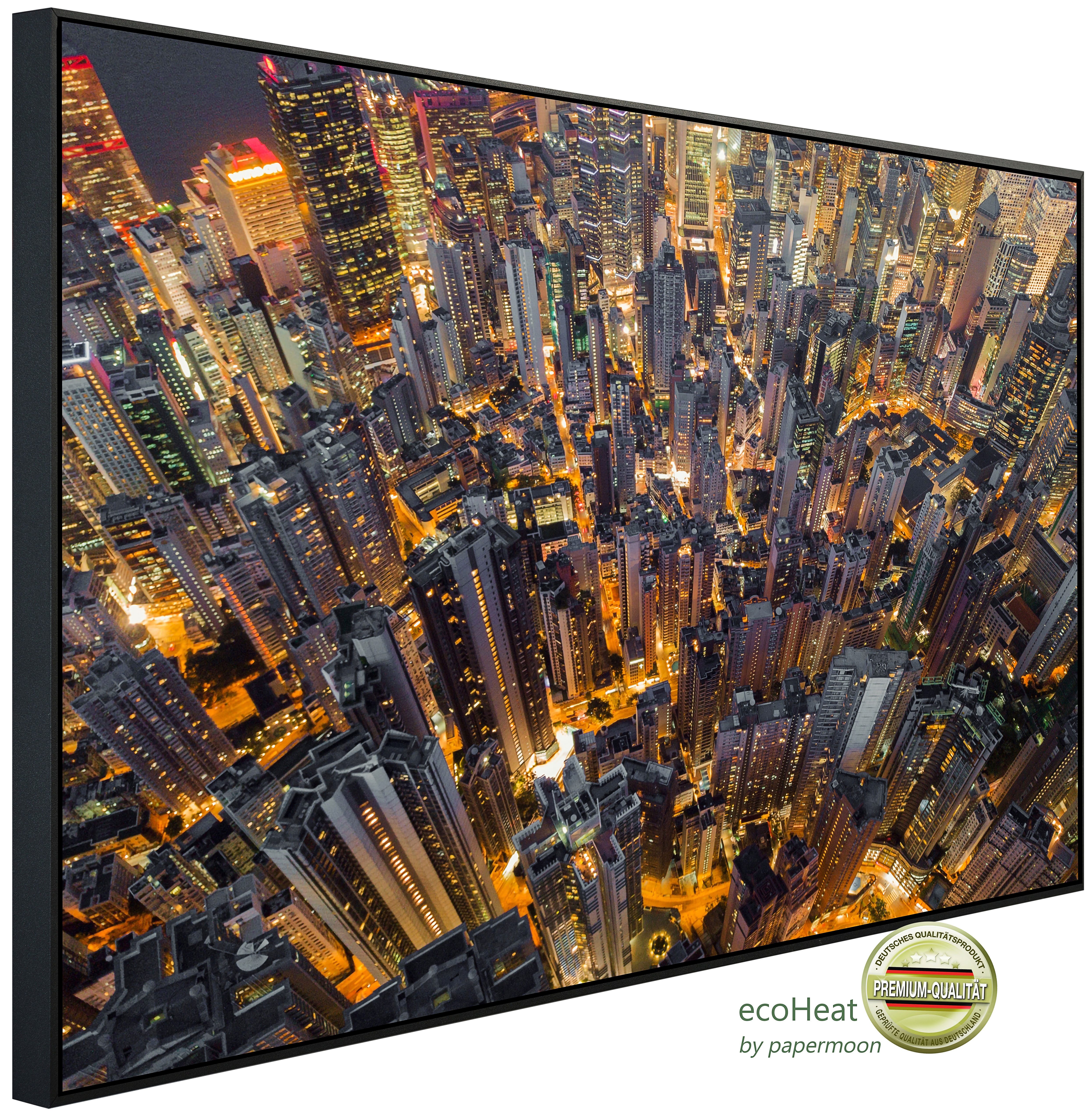 Papermoon Infrarotheizung INFRAROT-BILD-HEIZUNG, Stadt, TÜV-Rheinland/GS zertifiziert, angenehme Strahlungswärme