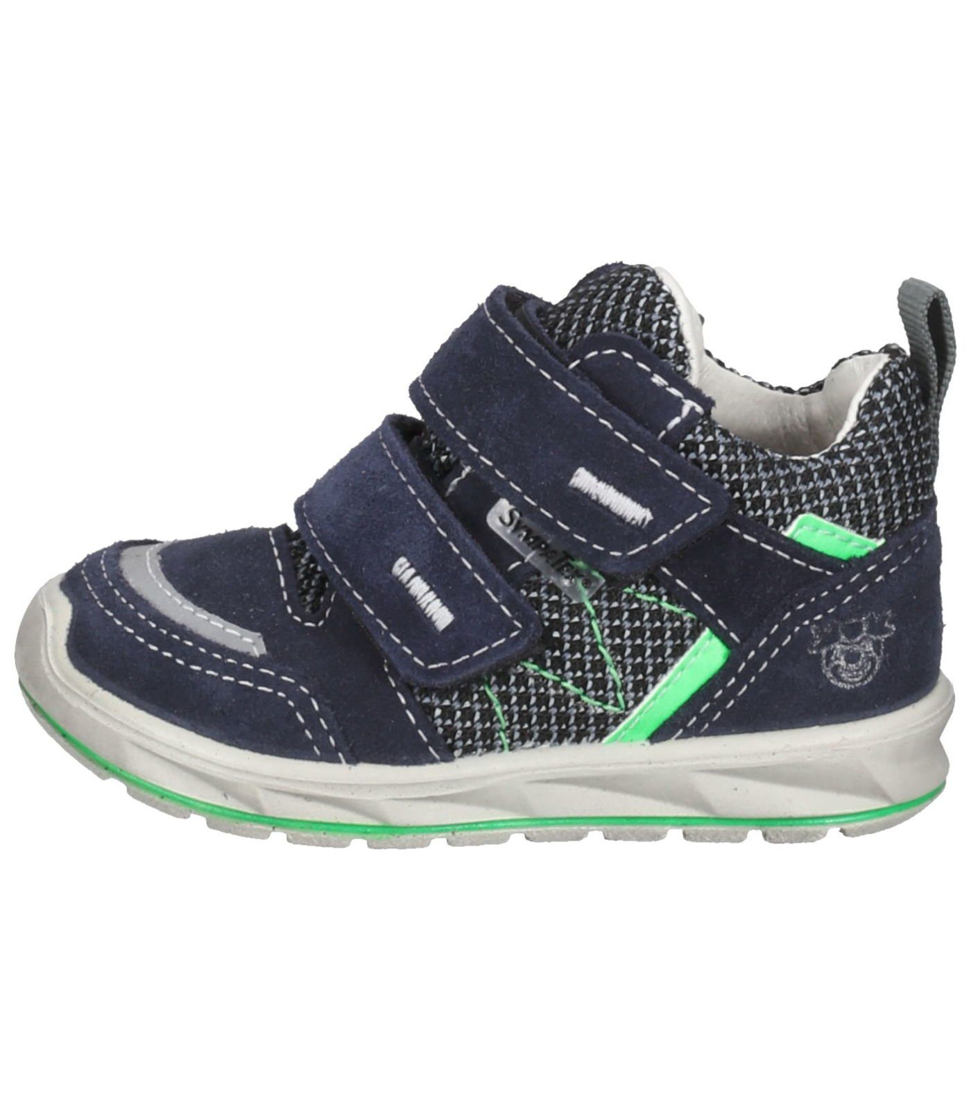 Leder/Textil Blau Grau Sneaker Sneaker Pepino