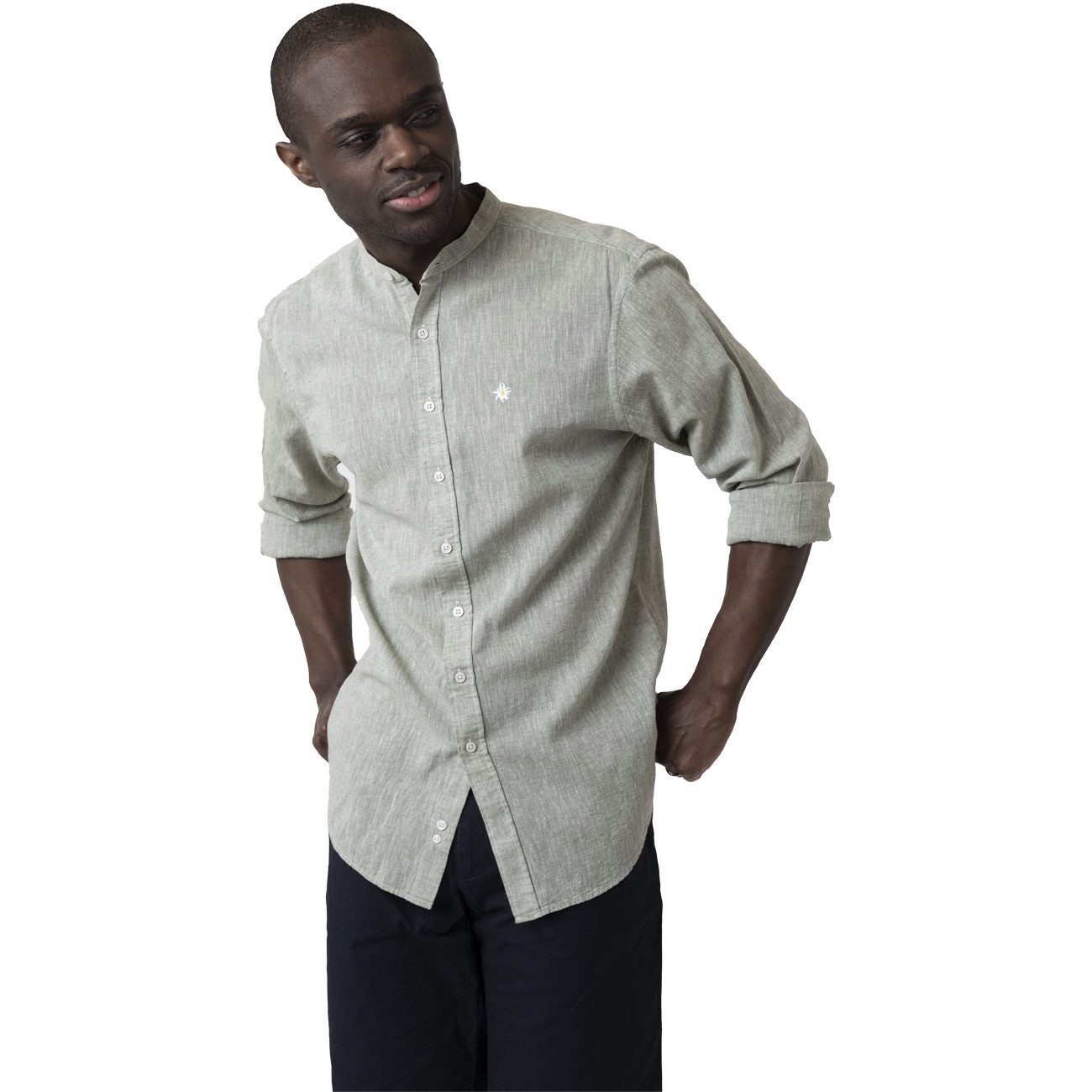 Bavarian Caps Langarmhemd Edelweiß Sommerfrische Edelweiß Sommerfrische