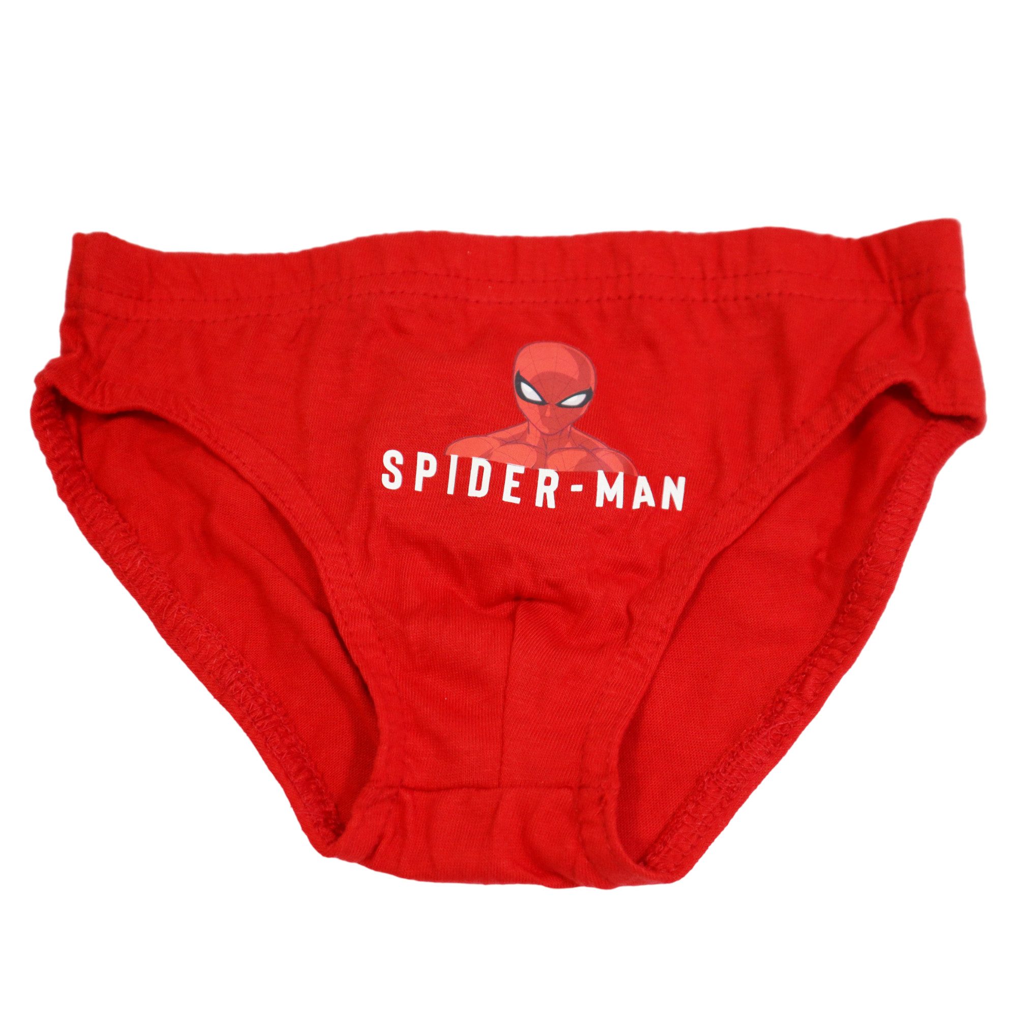 MARVEL Slip Marvel Spiderman3er Pack Slips Kinder Jungen Unterwäsche 100% Baumwolle Gr. 104 bis 134