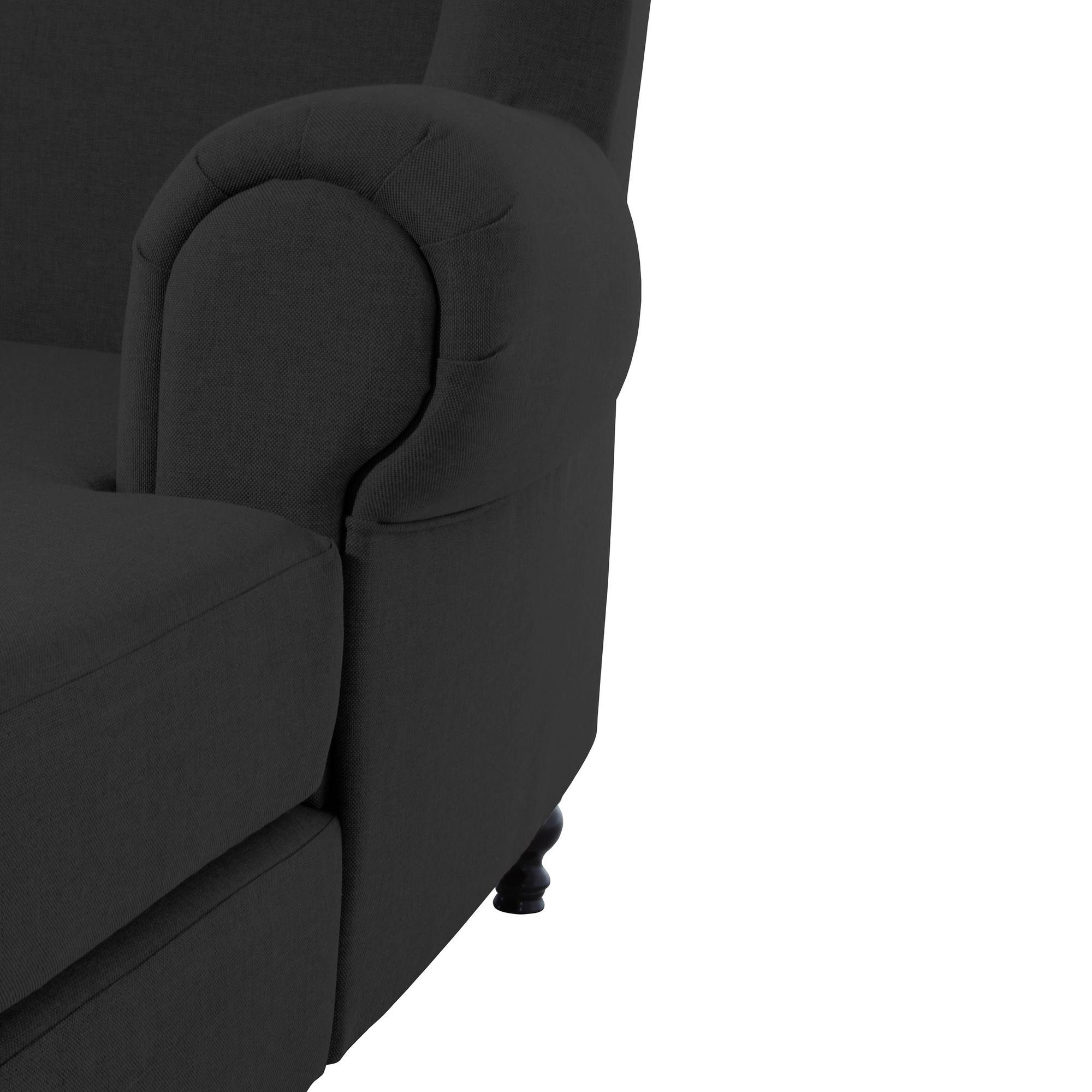 lackie Buche (Leinenoptik) Flachgewebe inkl. 58 Versand, Kessel schwarz Sitz verarbeitet,bequemer XXL Bezug Sessel Kostenlosem Karley hochwertig (Sparpreis aufm XXL-Sessel 1-St),