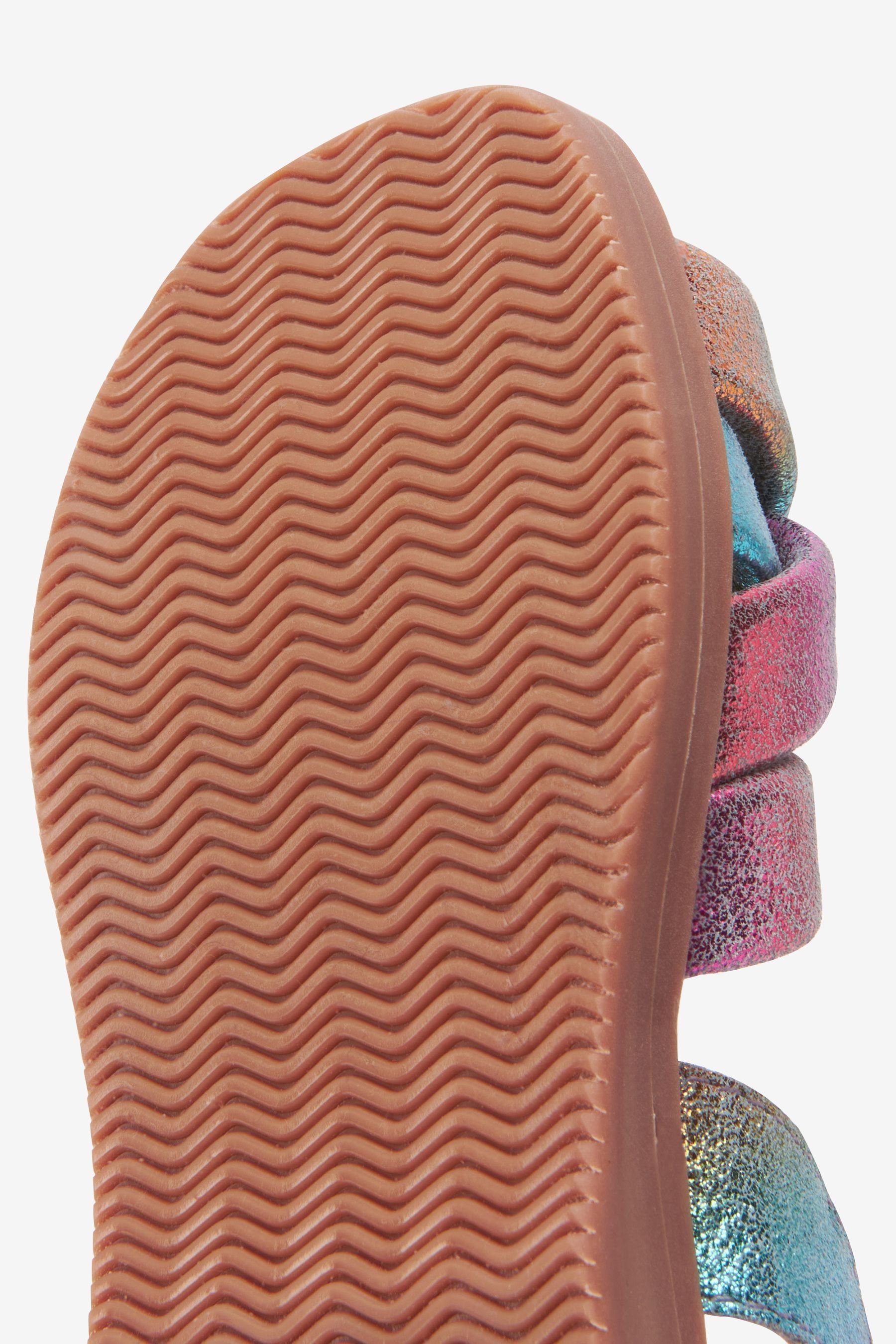 Next Gepolsterte Sandale Sandale (1-tlg) Metallic Purple