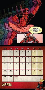 Danilo Wandkalender Marvel Deadpool Kalender 2024 inkl. Miniposter