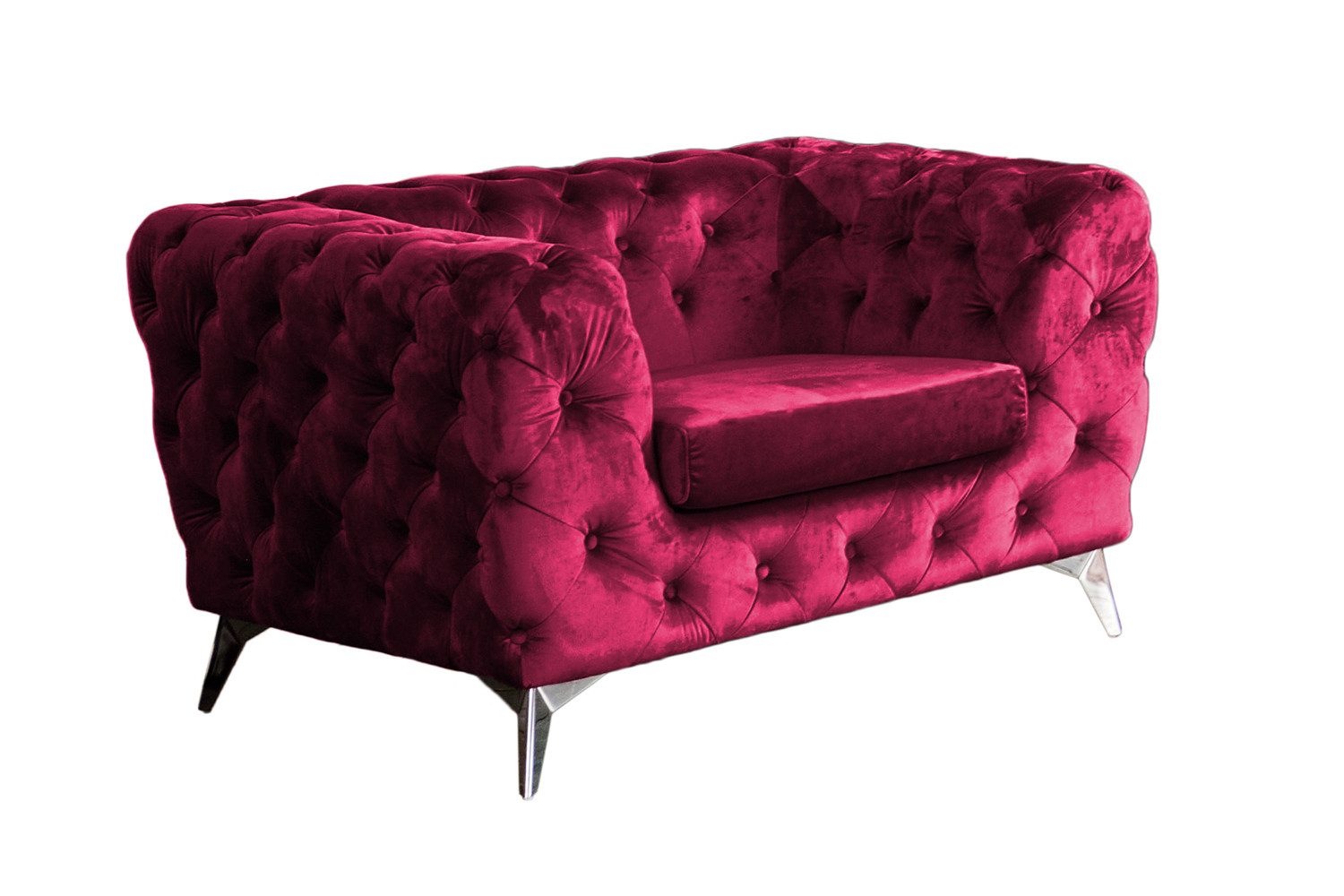 KAWOLA Sessel NARLA, Chesterfield Loungesessel Velvet günstig online kaufen