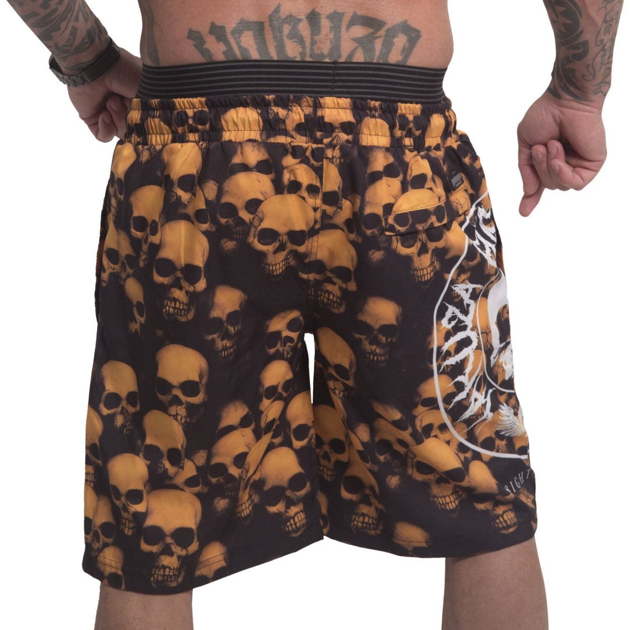 YAKUZA Badeshorts Skull Theme günstig online kaufen