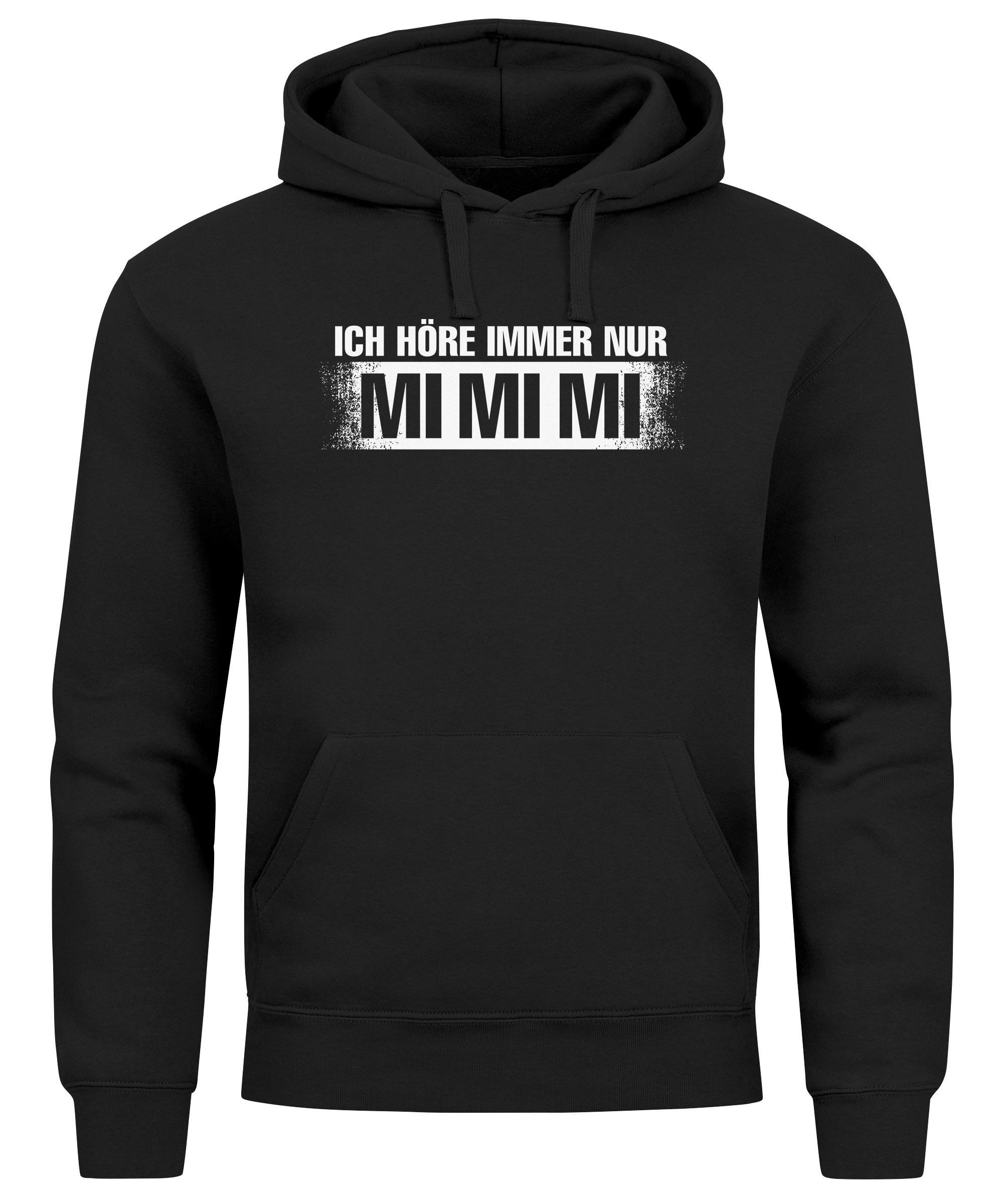 MoonWorks Hoodie Hoodie Herren Lustige Sprüche Ich höre immer nur Mimimi