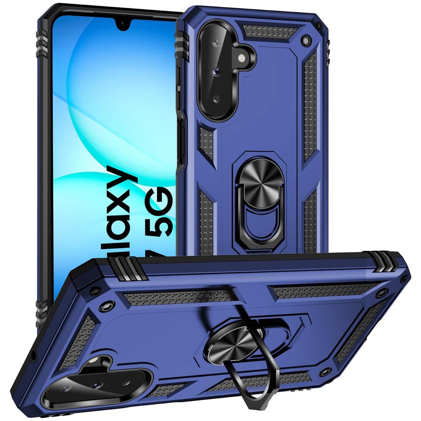 CoolGadget Handyhülle Armor Shield Case für Samsung Galaxy A17 5G 6,7 Zoll, Outdoor Cover mit Magnet Ringhalterung Hülle für Samsung Galaxy A17