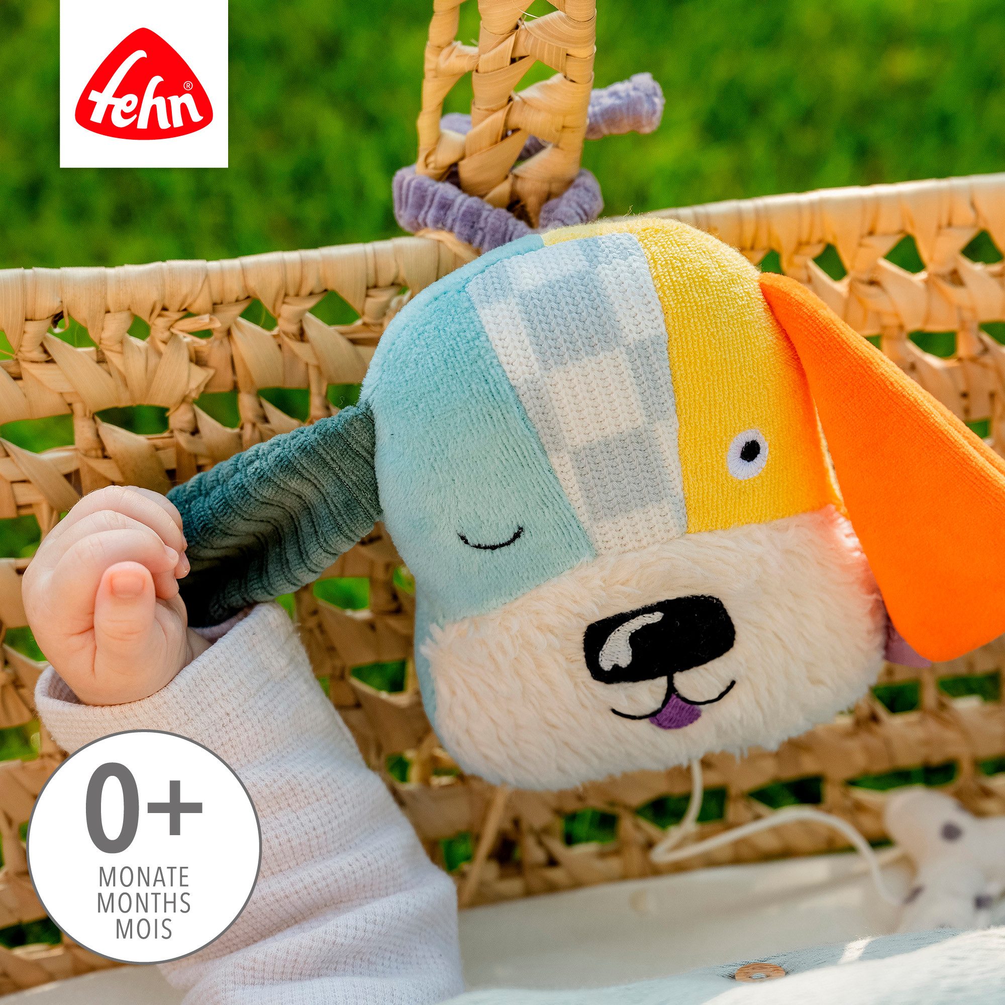 Fehn Spieluhr Mini-Spieluhr Hund, Enthält Bio-Baumwolle – Bild 3 von 5