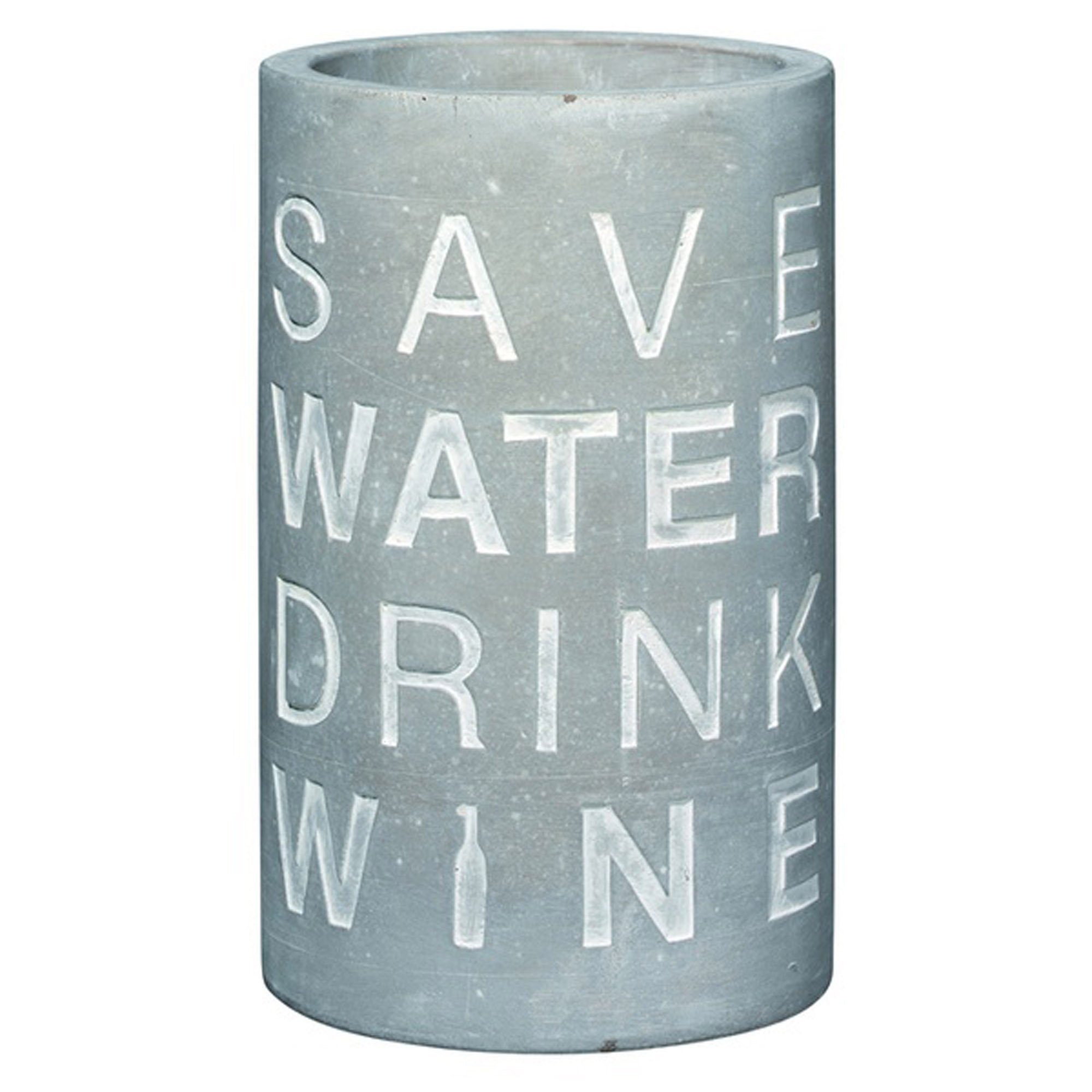 Räder Design Weinkühler Räder Vino Beton Weinkühler "Save Water Drink Wine" 10404