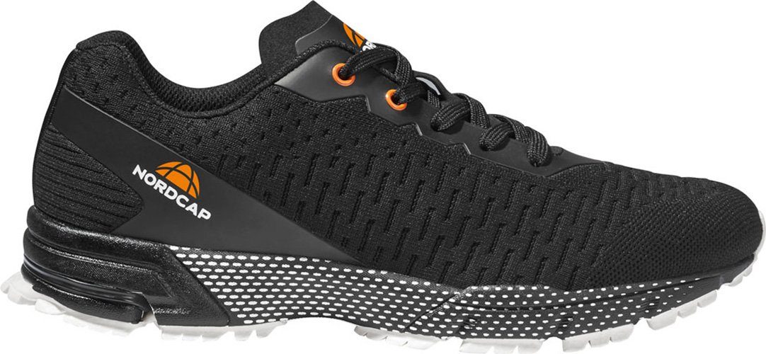 Nordcap Outdoorschuh Abrollverhalten nahtlose Verarbeitung und schwarz optimales