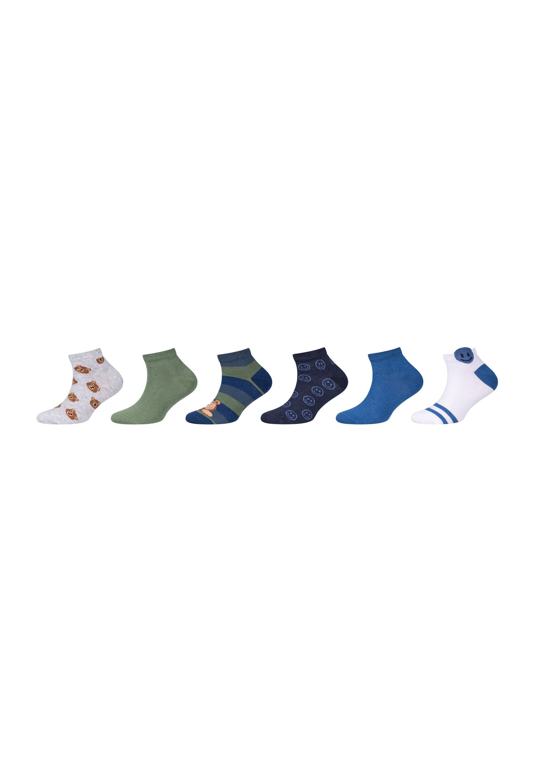 s.Oliver Sneakersocken 6er Pack 6er Pack Weiche Qualität aus Bio-Baumwolle für hohen Tragekomfort